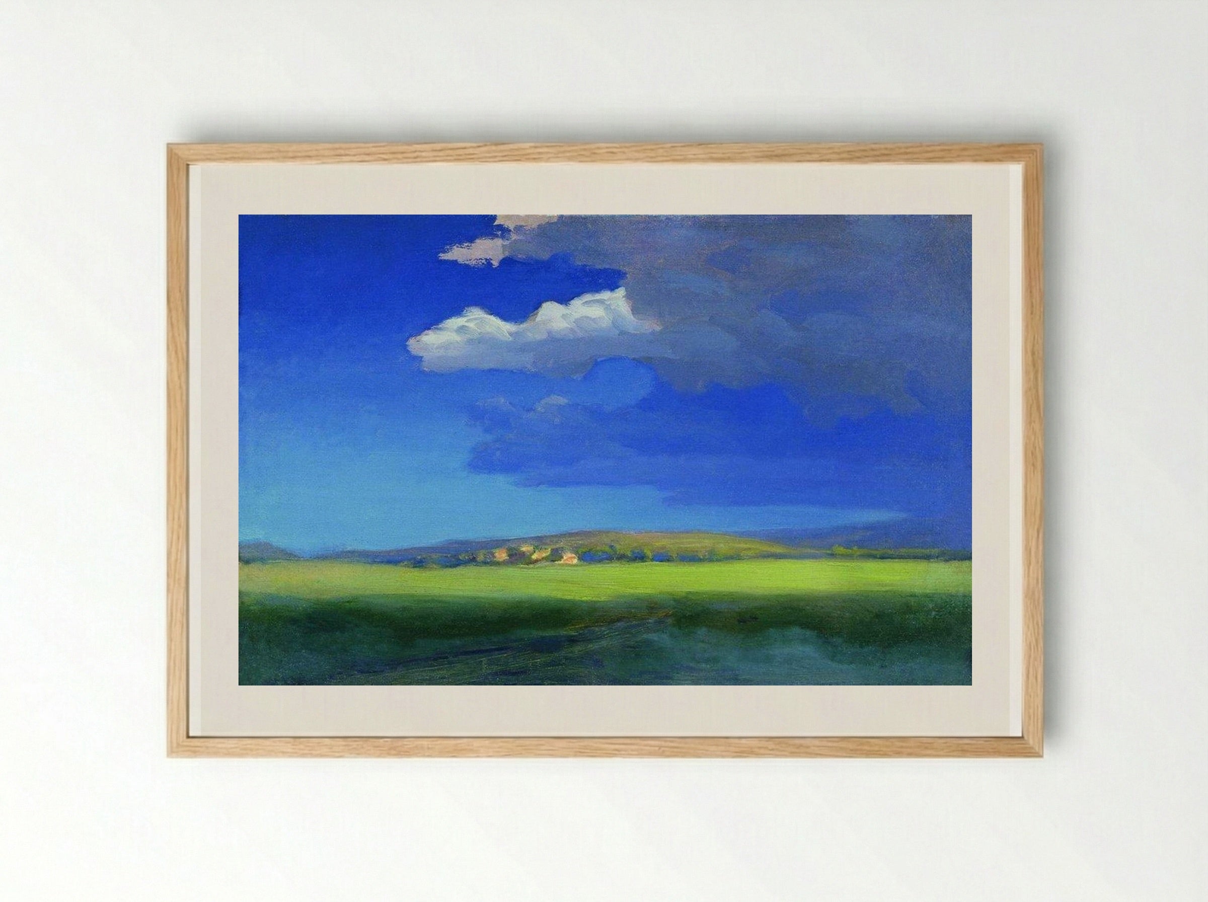 After the Thunderstorm - Arkhip Kuindzhi - Framed Print Wood