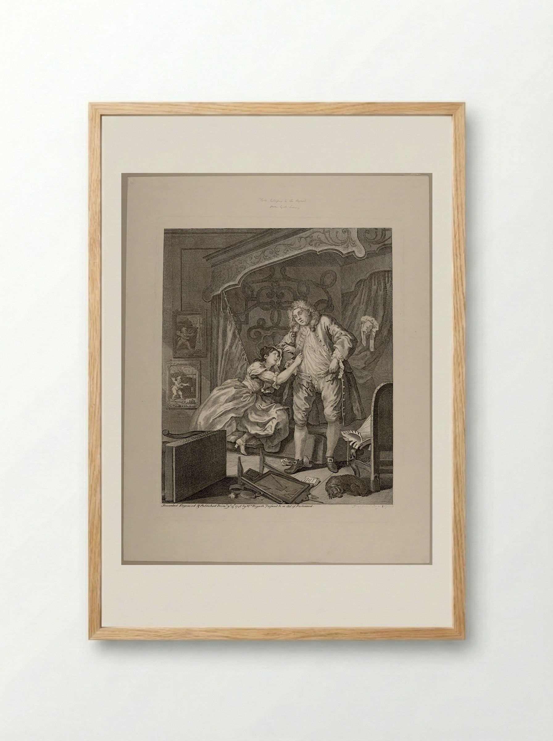 After - William Hogarth - Framed Print Wood
