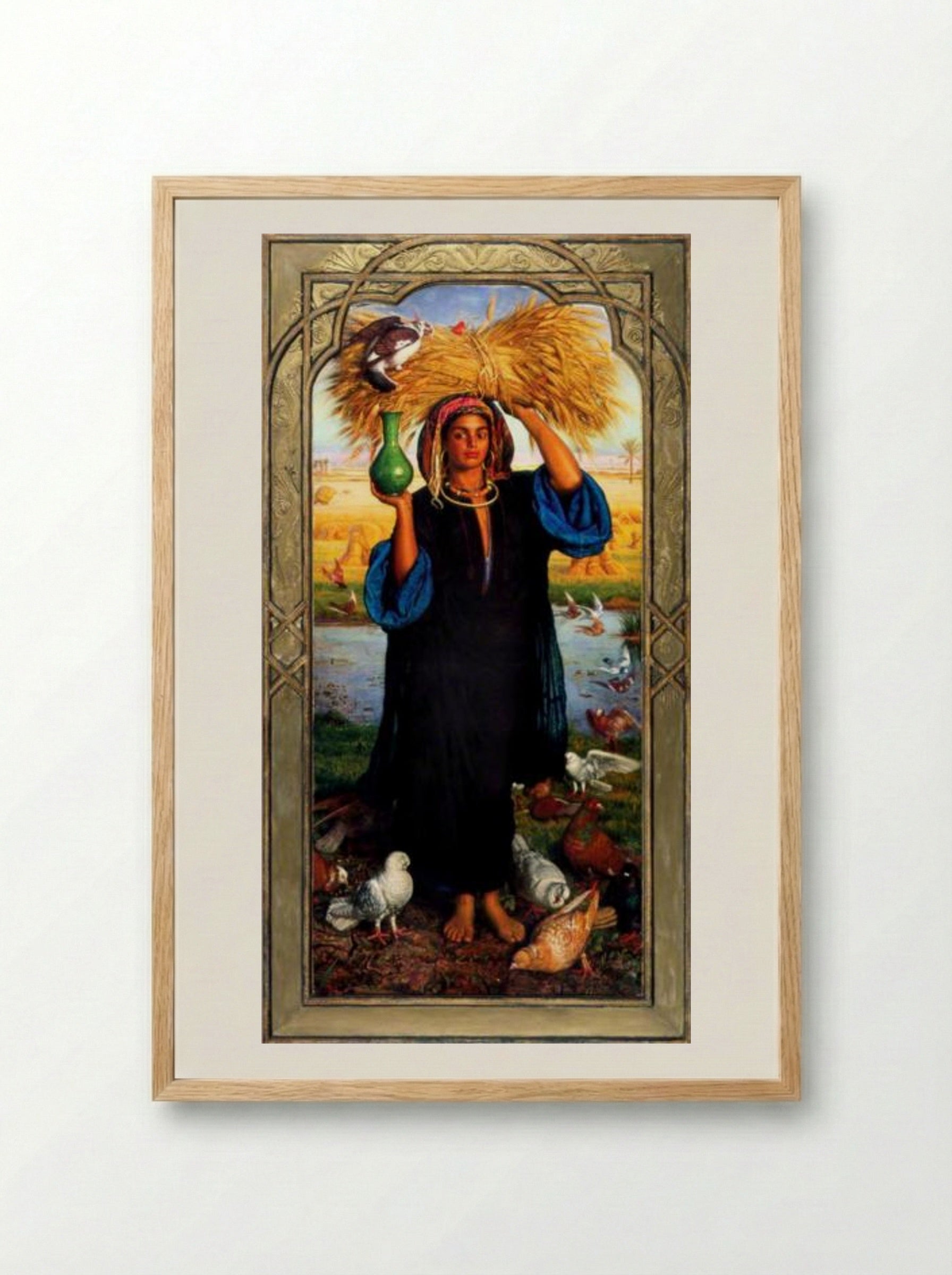 Afterglow in Egypt - William Holman Hunt - Framed Print Wood