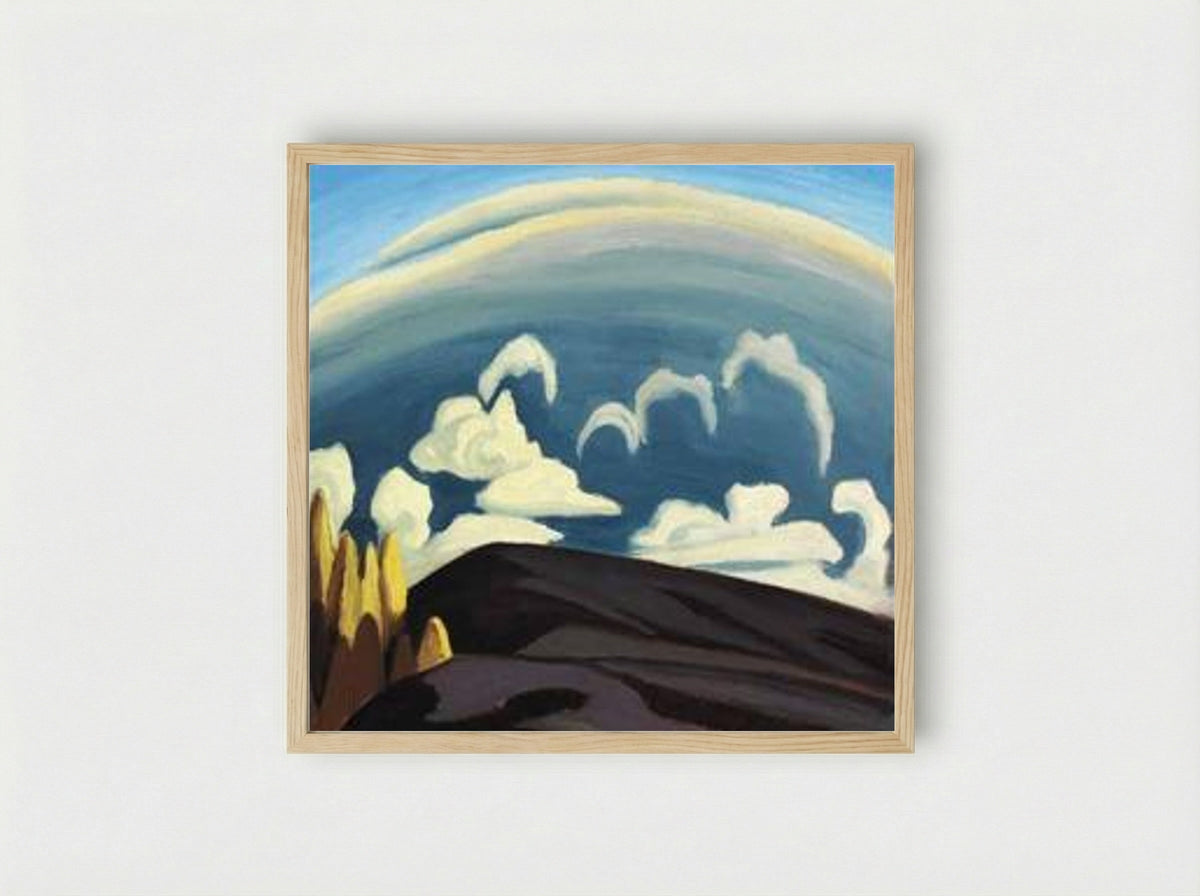 Aftermath of Storm (Lake Superior Sketch XXXIV) - Lawren Harris - Framed Print Wood
