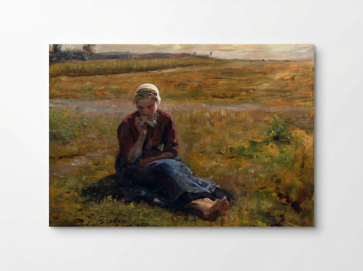 Afternoon Repast - Jules Breton - Poster