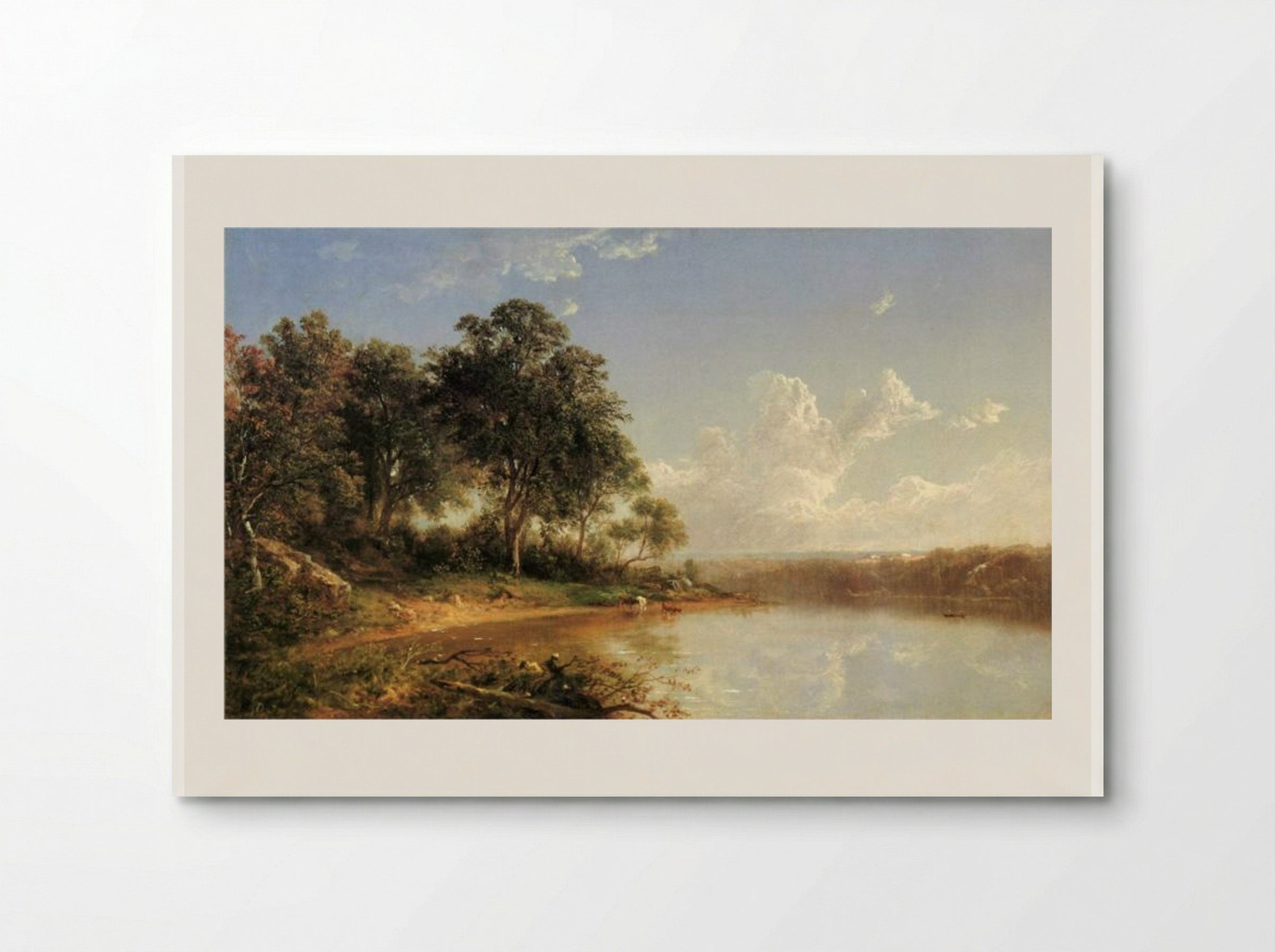 Afternoon along the Banks of a River - David Johnson - Poster