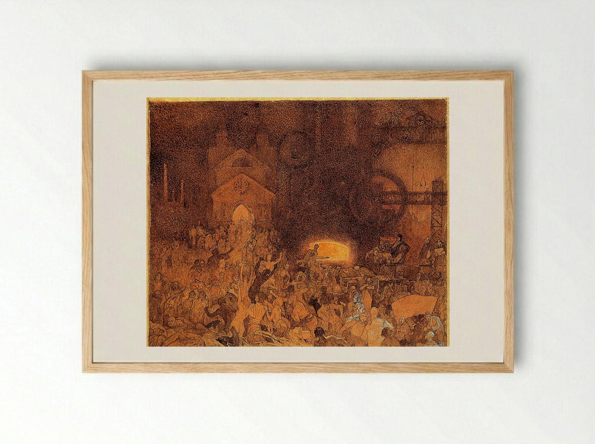Age of Reason - Alphonse Mucha - Framed Print Wood