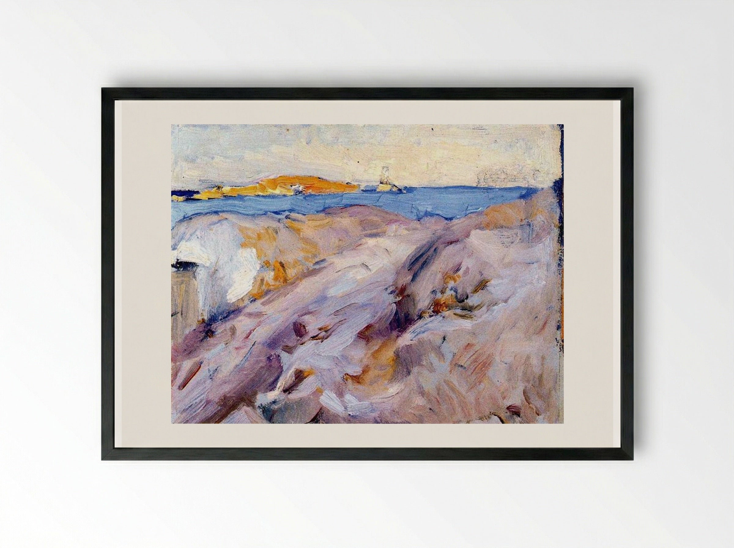 Aim of Ibiza - Joaquín Sorolla - Framed Print Black