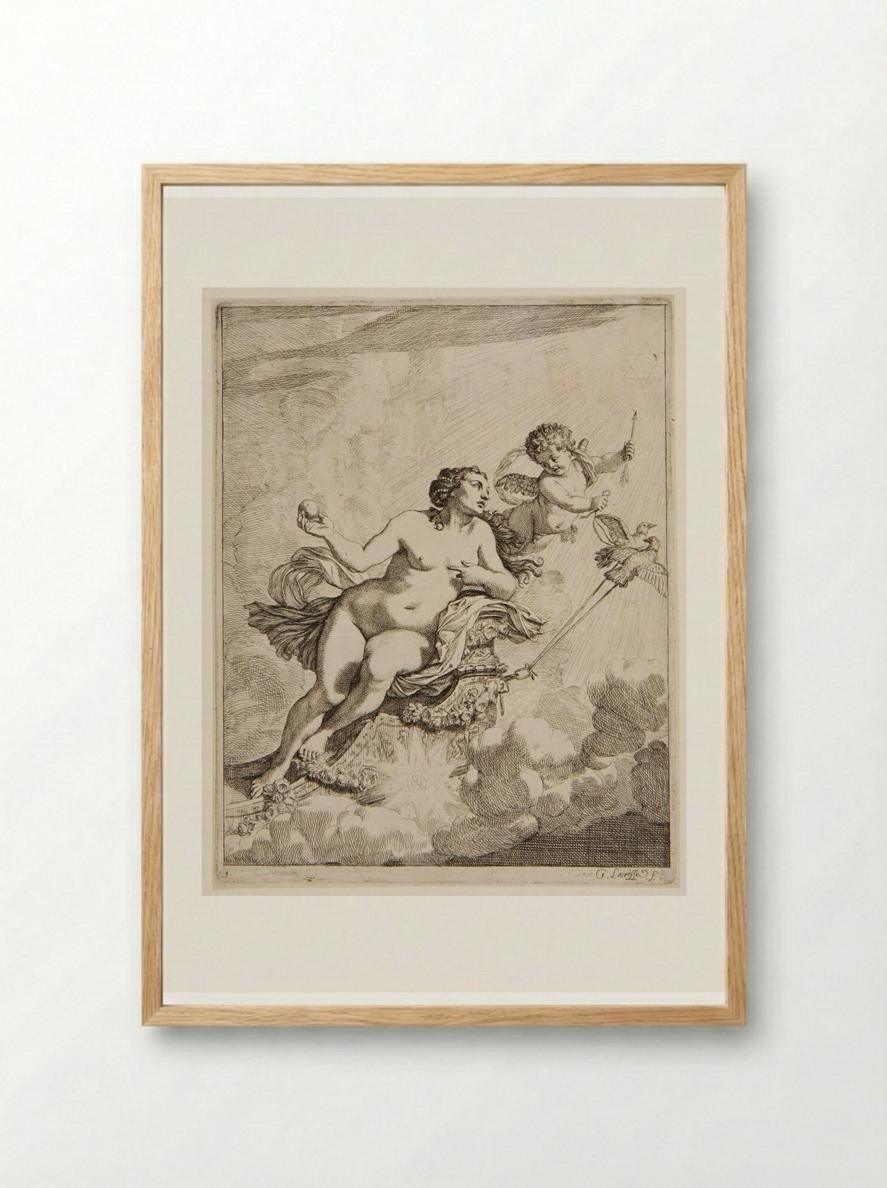 Air - Gérard de Lairesse - Framed Print Wood