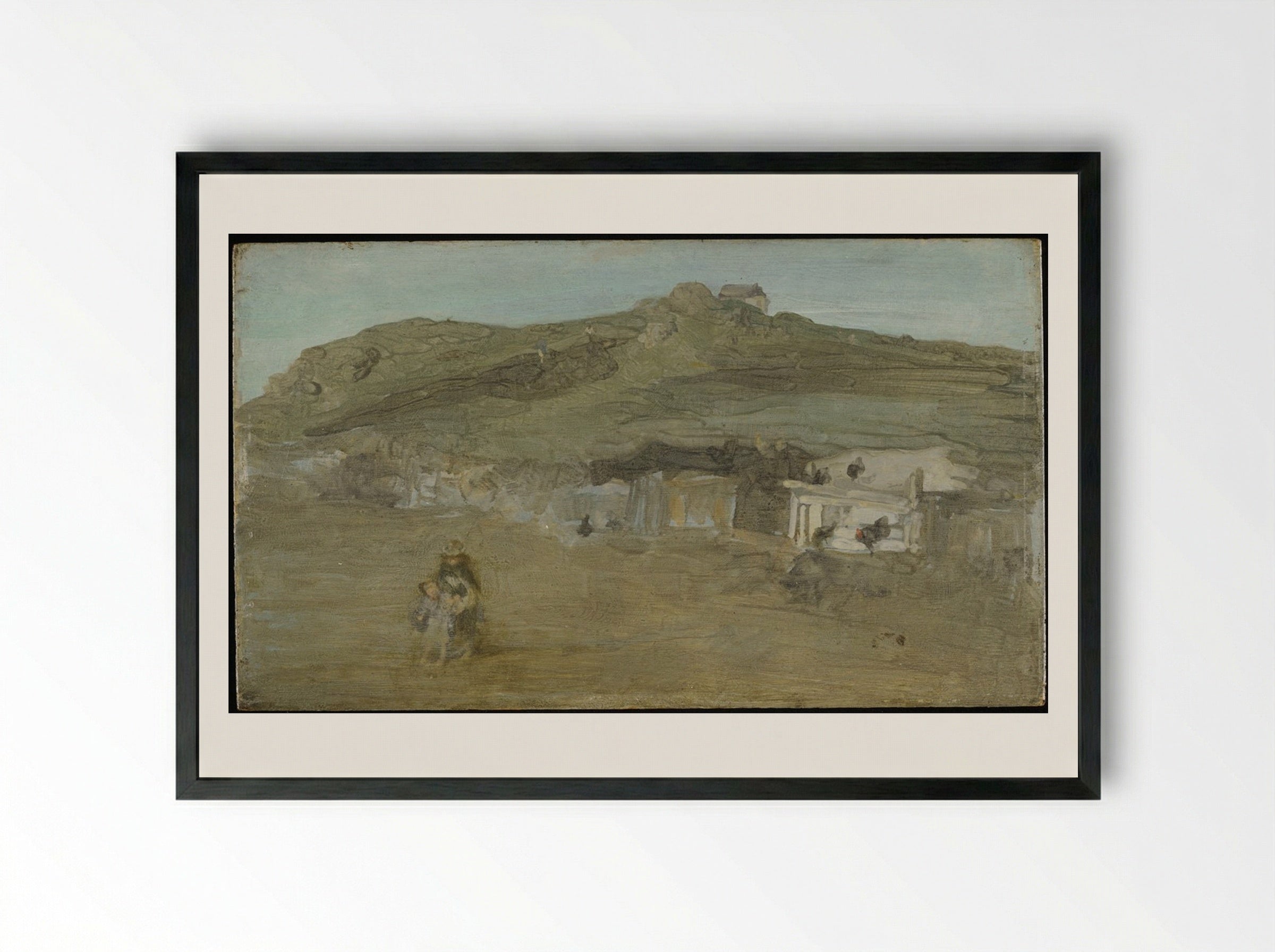 Ajaccio, Corsica - James Abbott McNeill Whistler - Framed Print Black