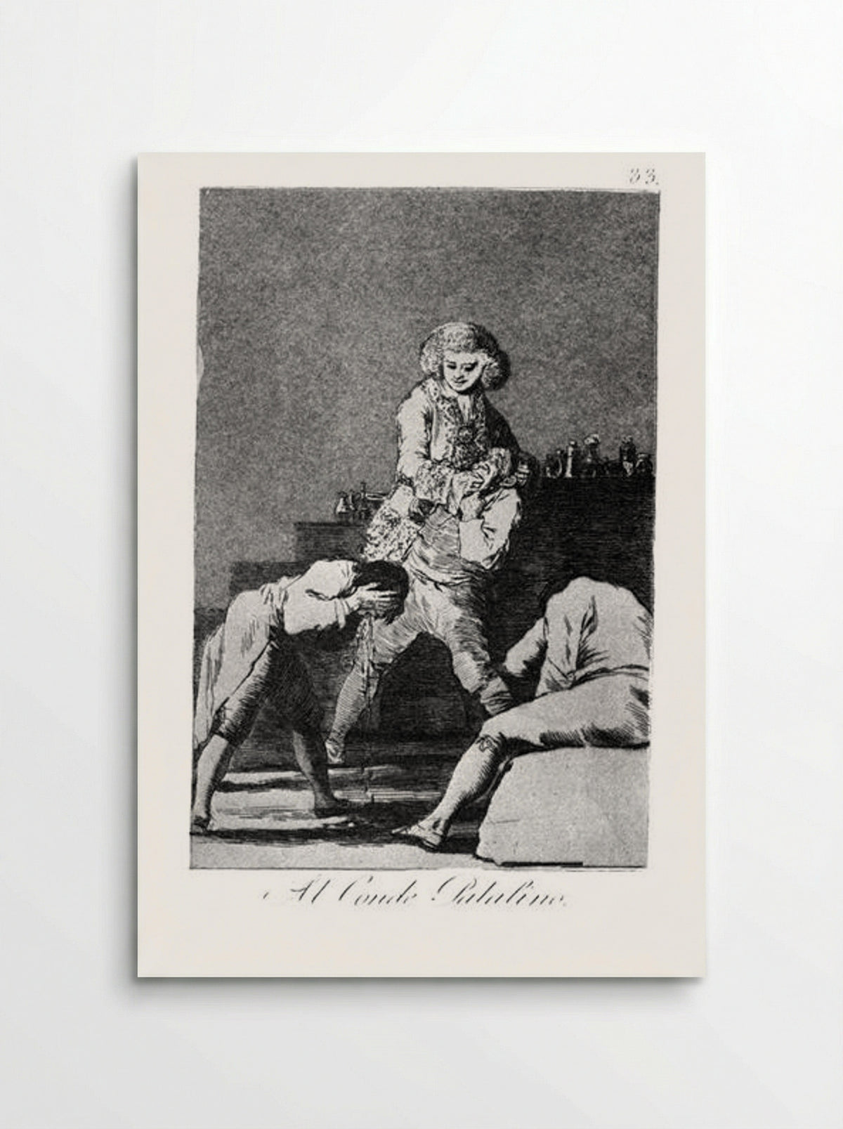 Al Conde Palatino - Francisco Goya - Poster