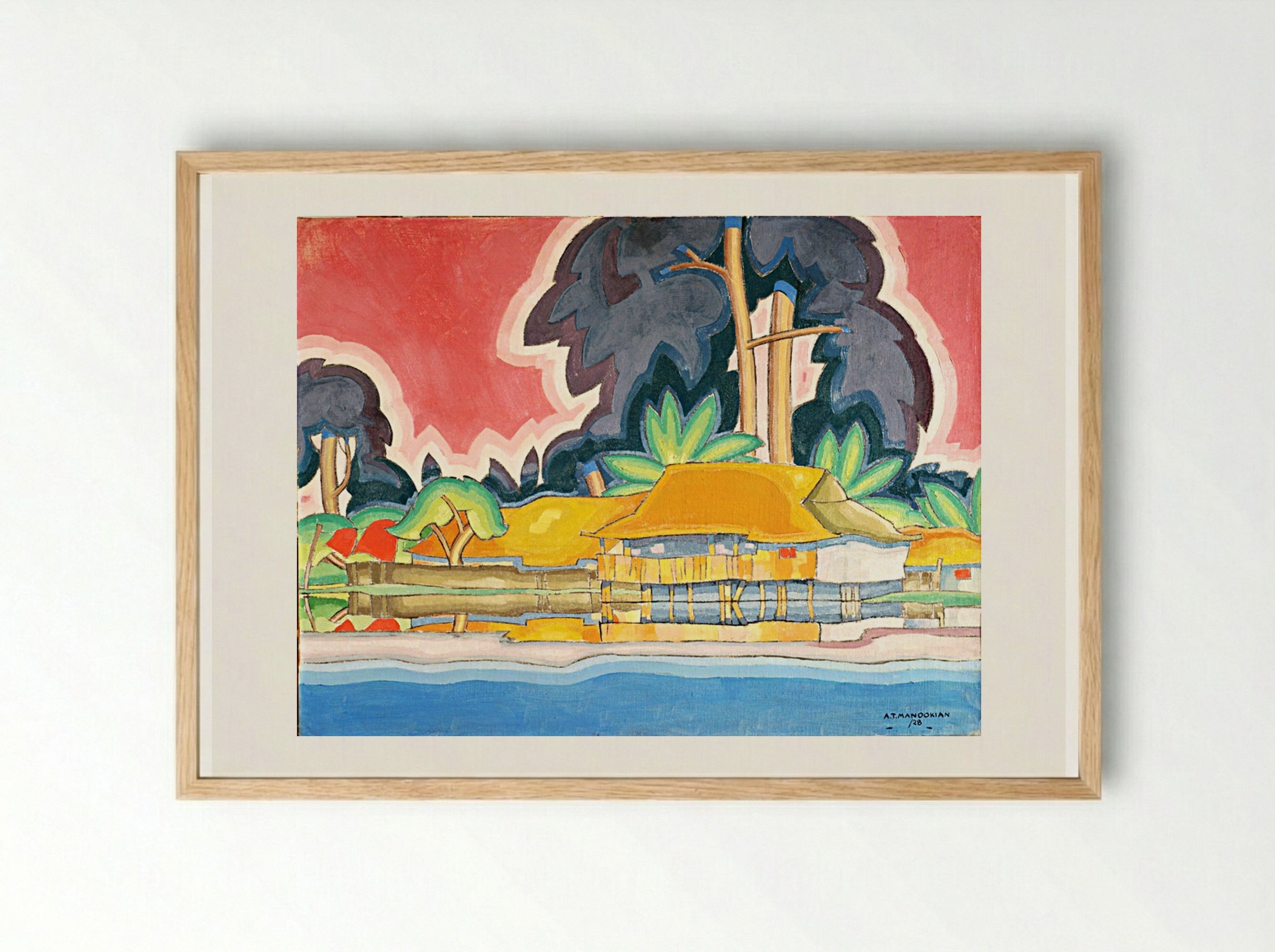 Ala Wai, Honolulu - Arman Manookian - Framed Print Wood