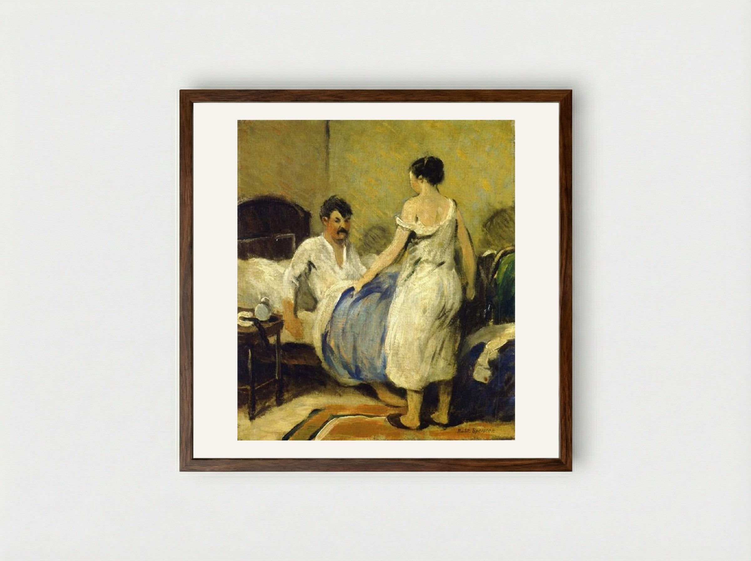 Alarm Clock - Robert Spencer - Framed Print Dark Wood