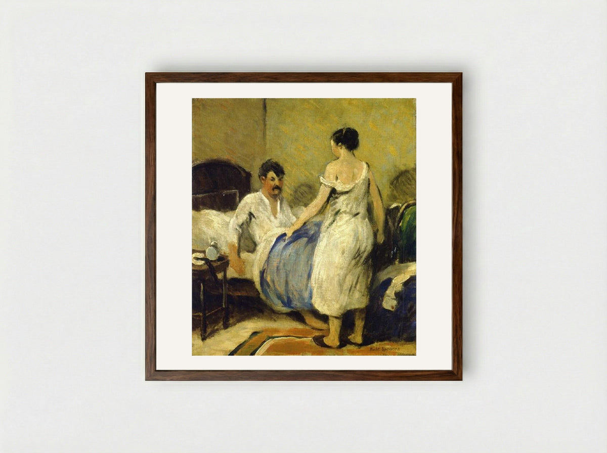Alarm Clock - Robert Spencer - Framed Print Dark Wood