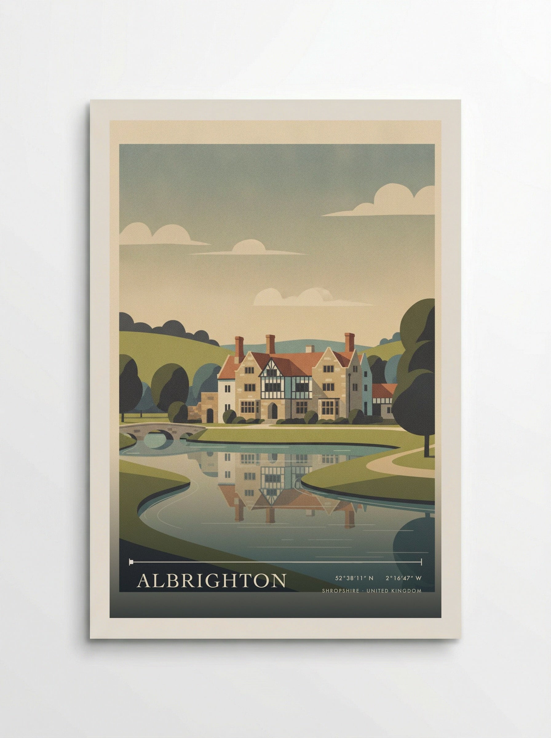Albrighton Shropshire United Kingdom Travel Poster - Poster