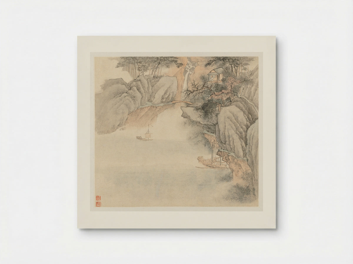 Album of Landscapes: Leaf 4 - Wang Gai - Poster