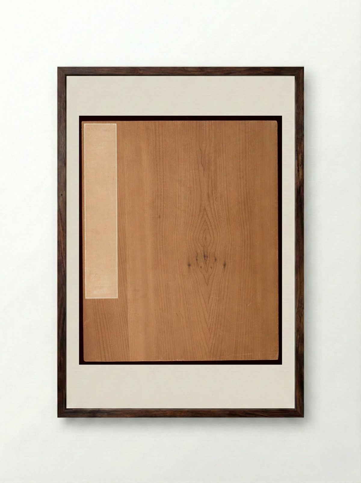 Album of Seven Paintings (Cover) - Yuan Yao - Framed Print Dark Wood