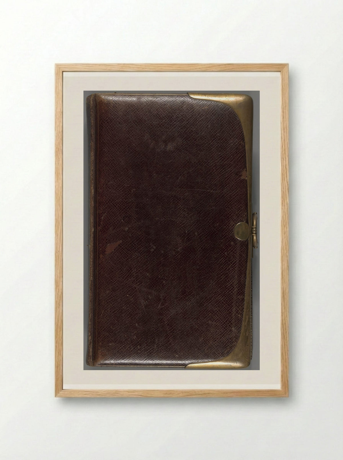 Album with Cartes-de-Visite and Cabinet Cards of Military Personnel - Solis Prints - Framed Print Wood
