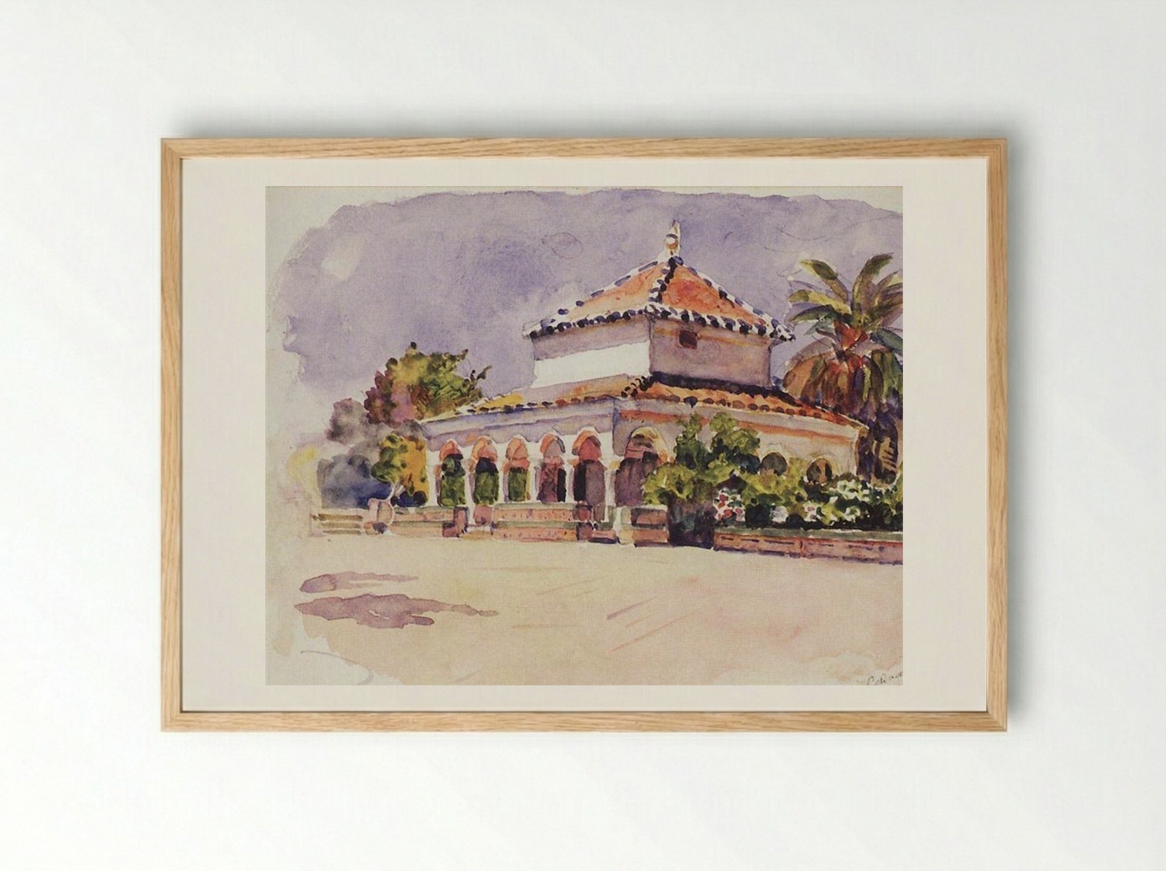 Alcázar of Seville - Vasily Surikov - Framed Print Wood