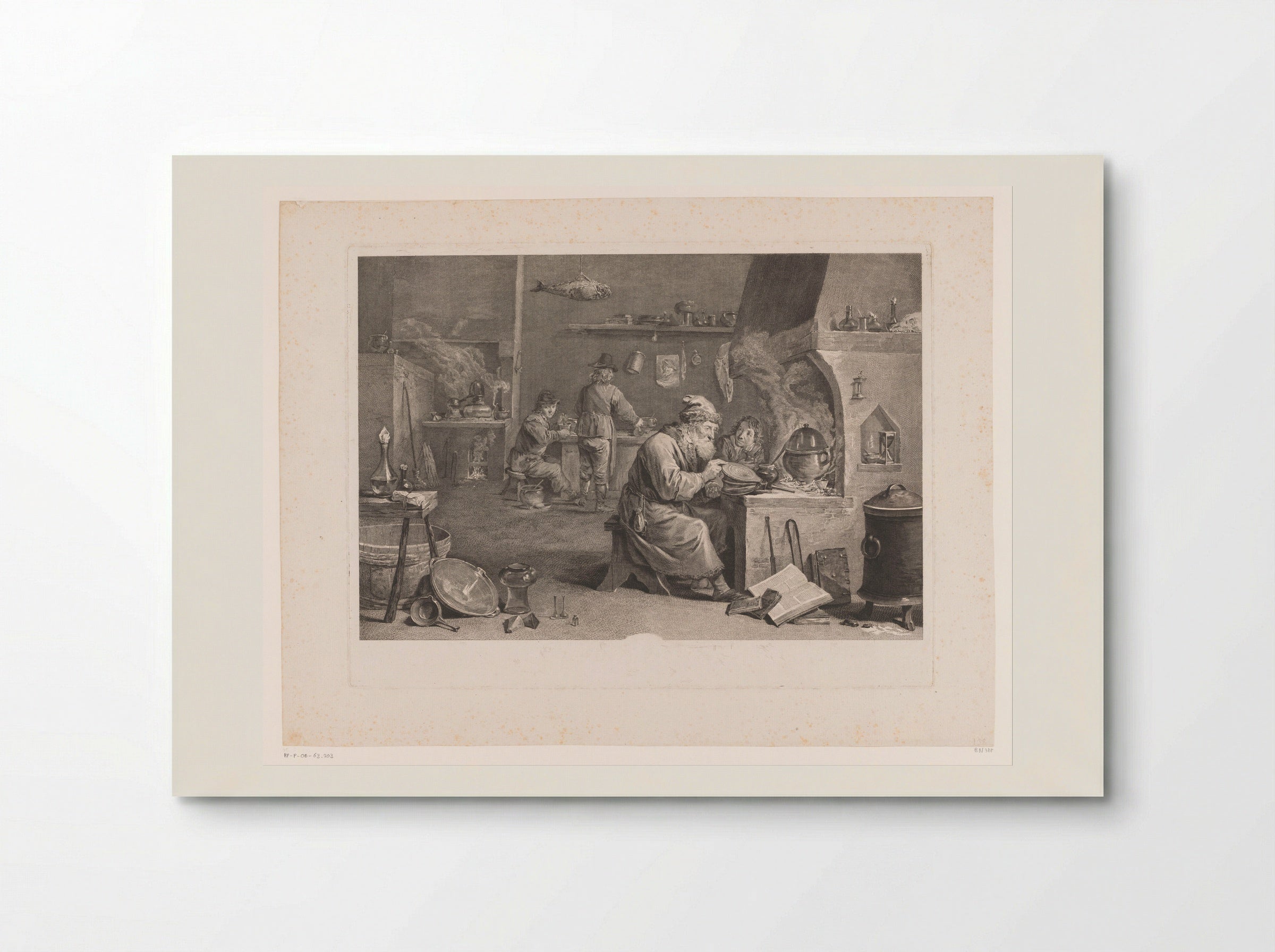 Alchemist in his Workshop - Jacques-Philippe Le Bas - Poster
