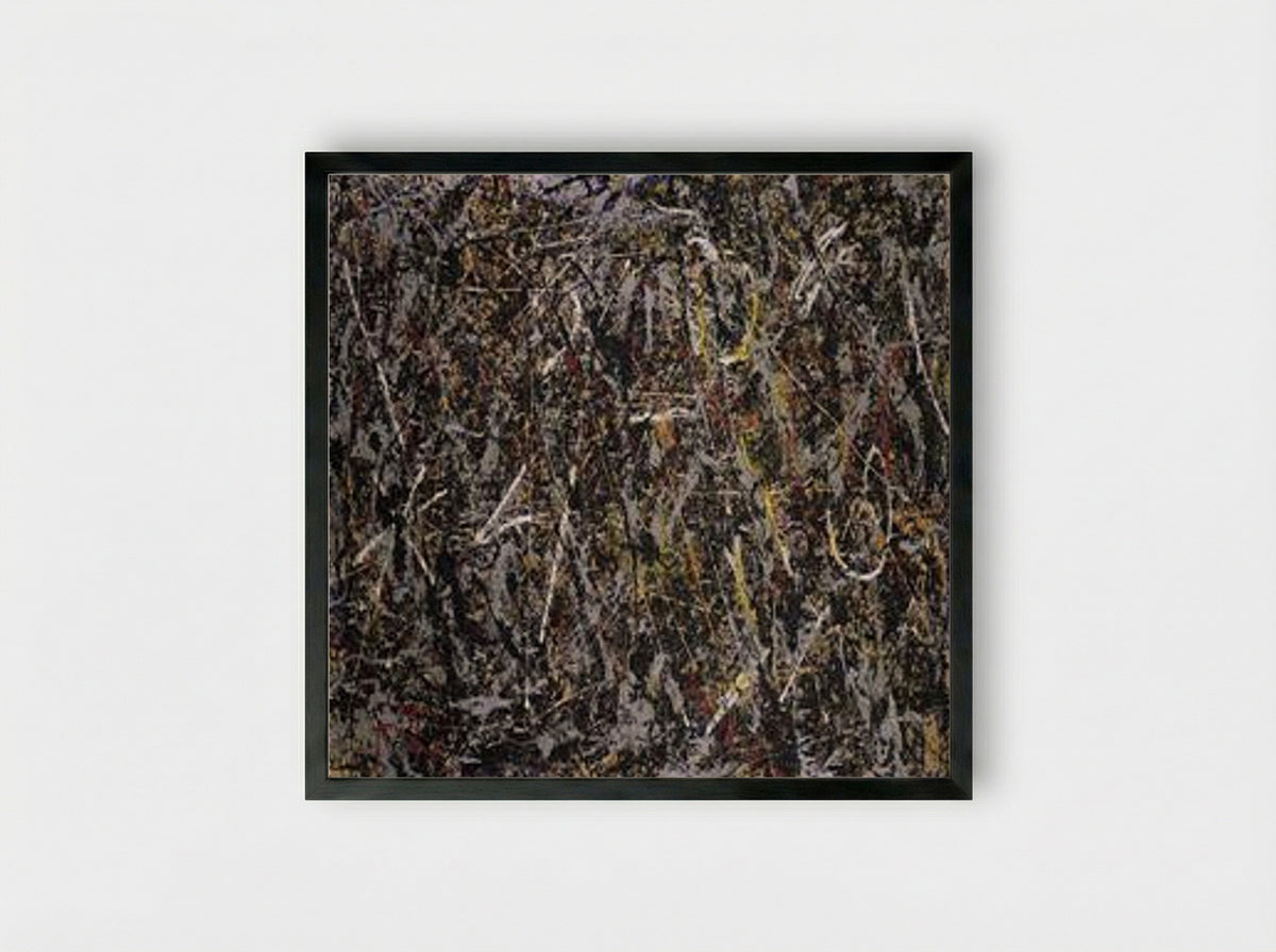 Alchemy - Jackson Pollock - Framed Print Black