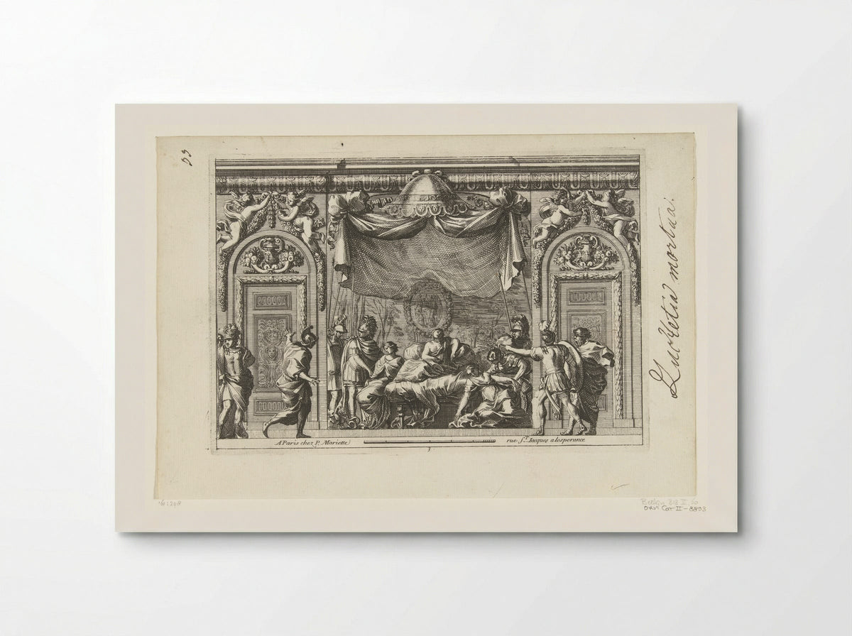 Alcove with the Death of Cleopatra - Jean Lepautre - Poster