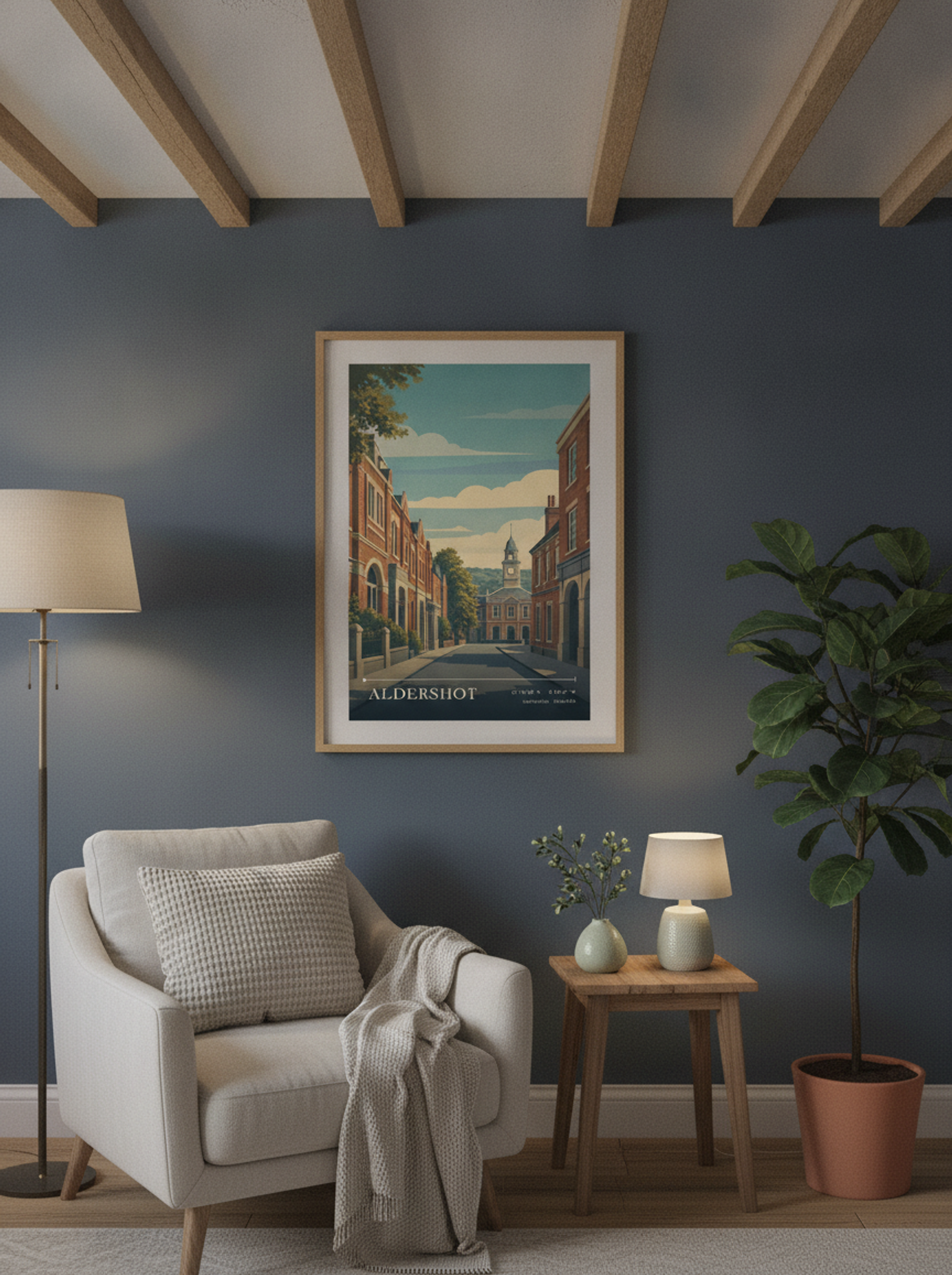 Aldershot Hampshire England Travel Poster - Lifestyle