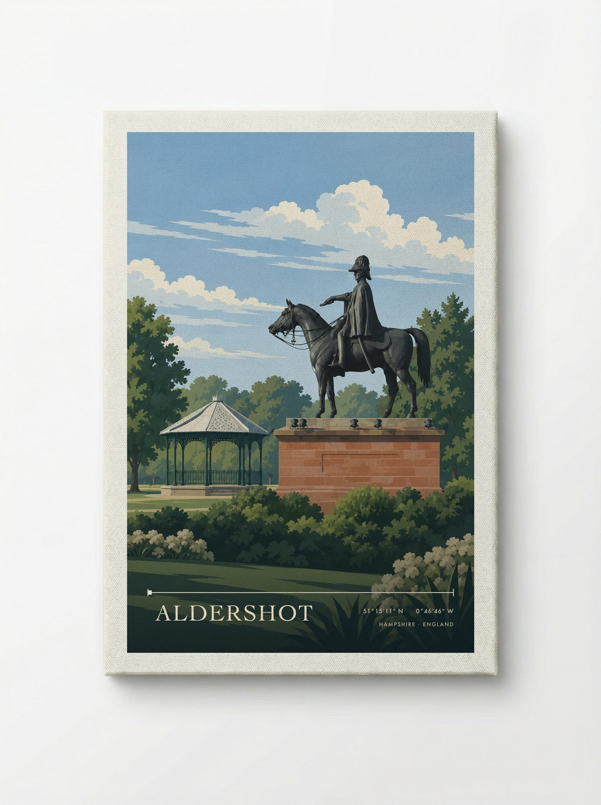 Aldershot Hampshire | Travel Poster - Canvas