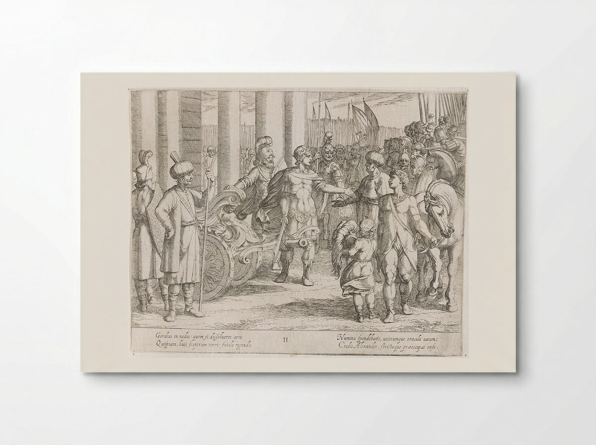 Alexander Cutting the Gordian Knot - Antonio Tempesta - Poster