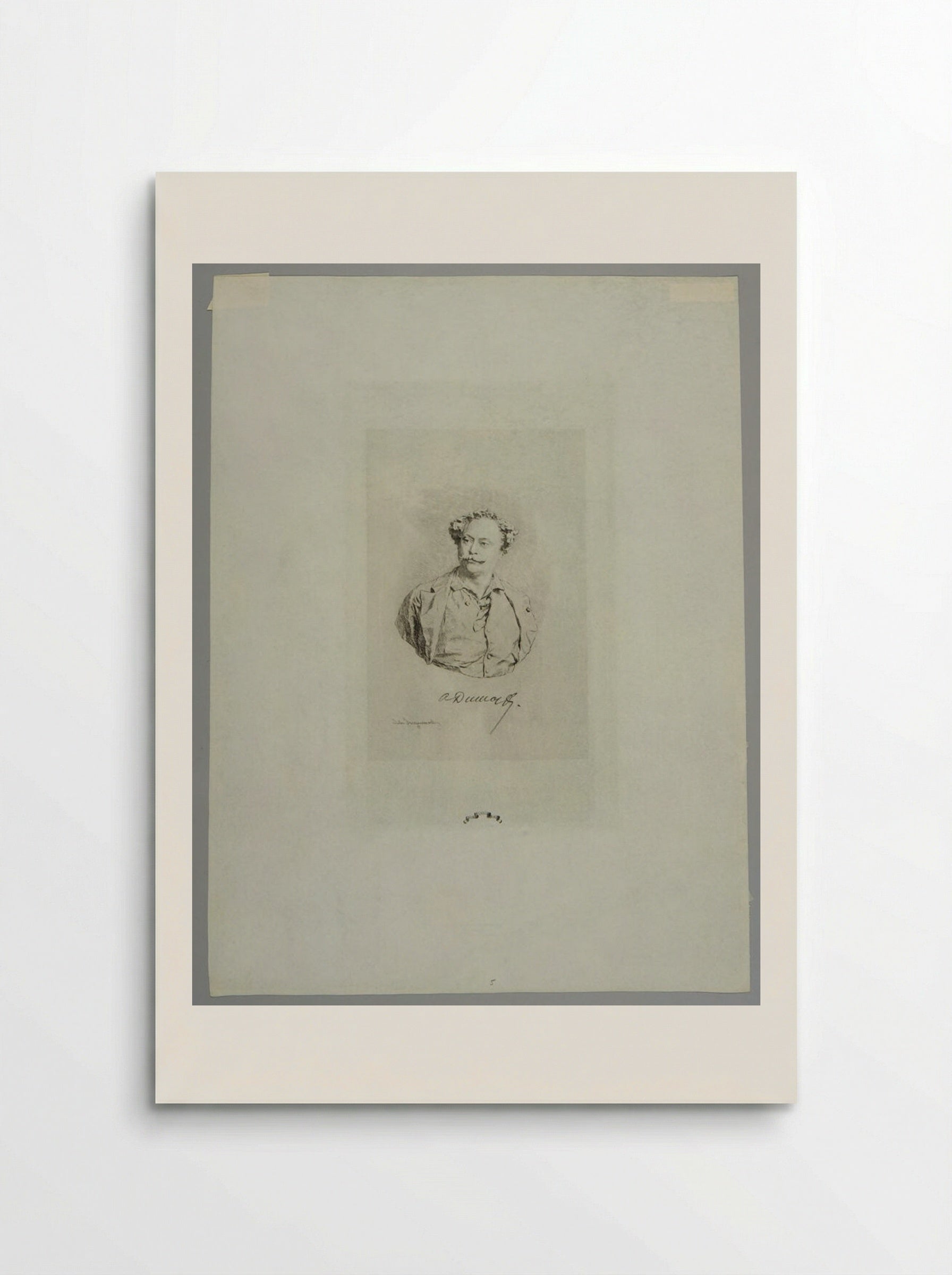 Alexander Dumas the Younger - Jules Ferdinand Jacquemart - Poster