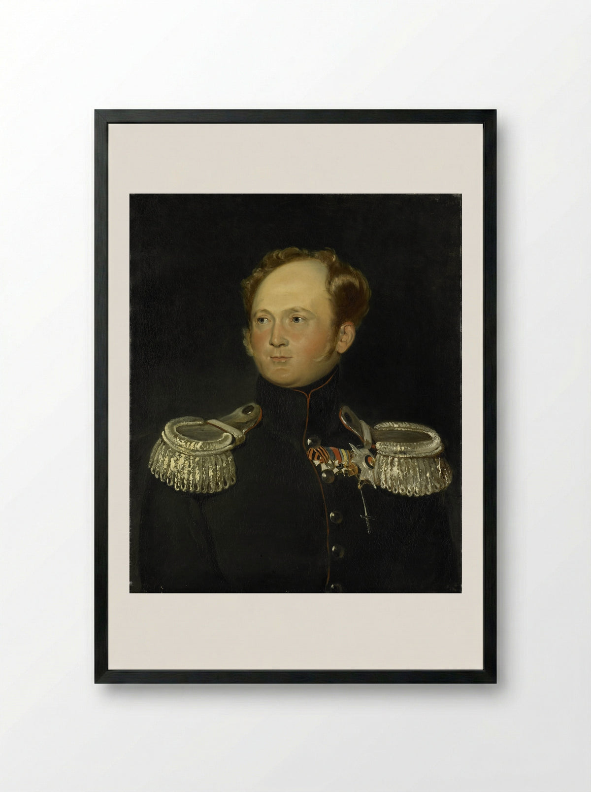 Alexander I of Russia - Carl Gustaf Hjalmar Mörner - Framed Print Black