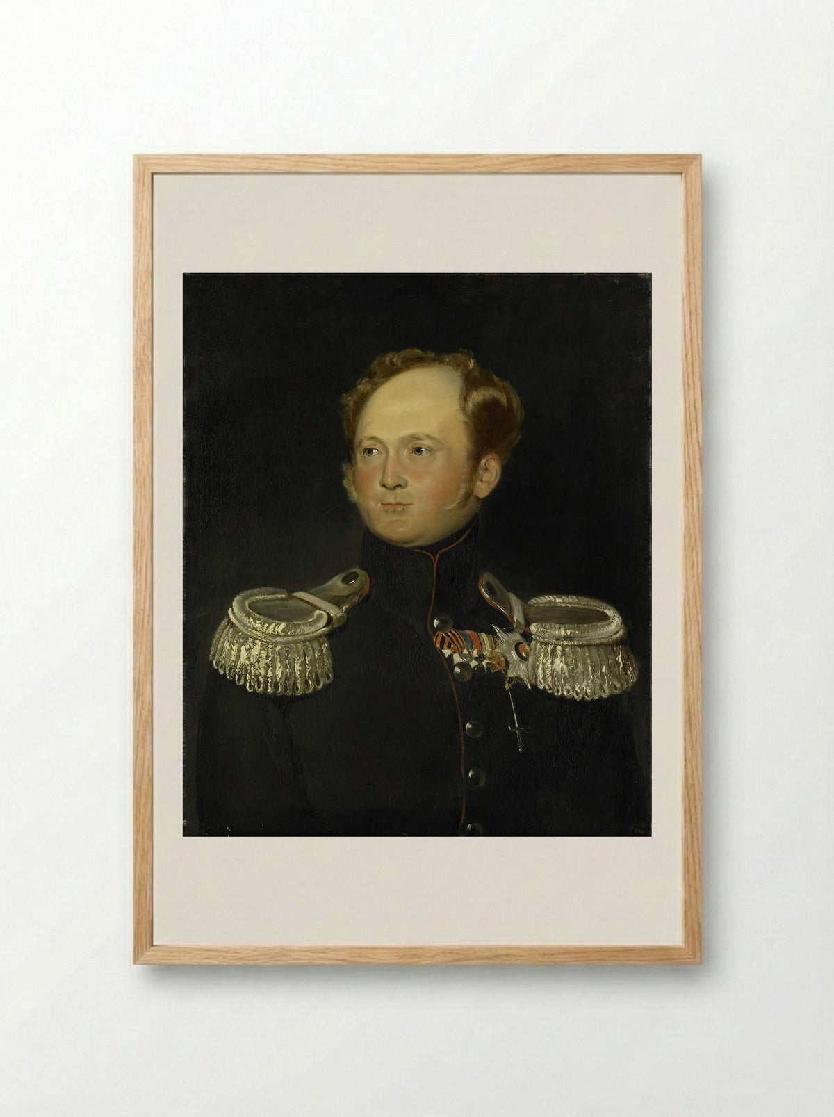 Alexander I of Russia - Carl Gustaf Hjalmar Mörner - Framed Print Wood