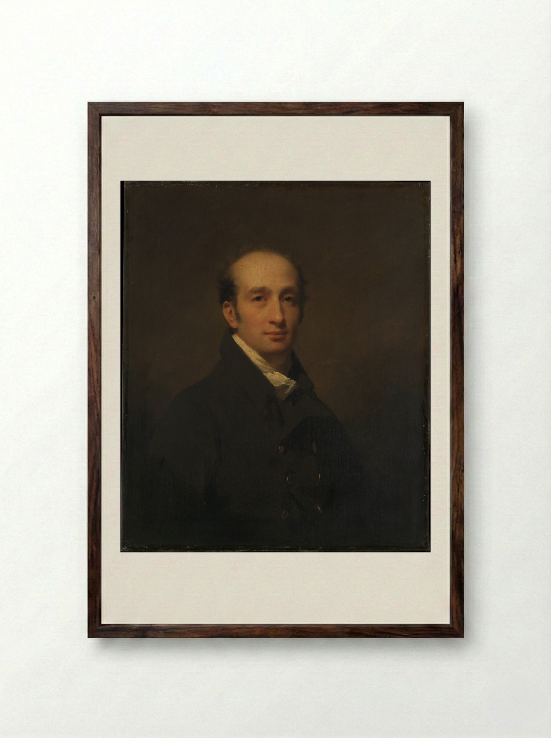 Alexander Maconochie of Meadowbank - Sir Henry Raeburn - Framed Print Dark Wood
