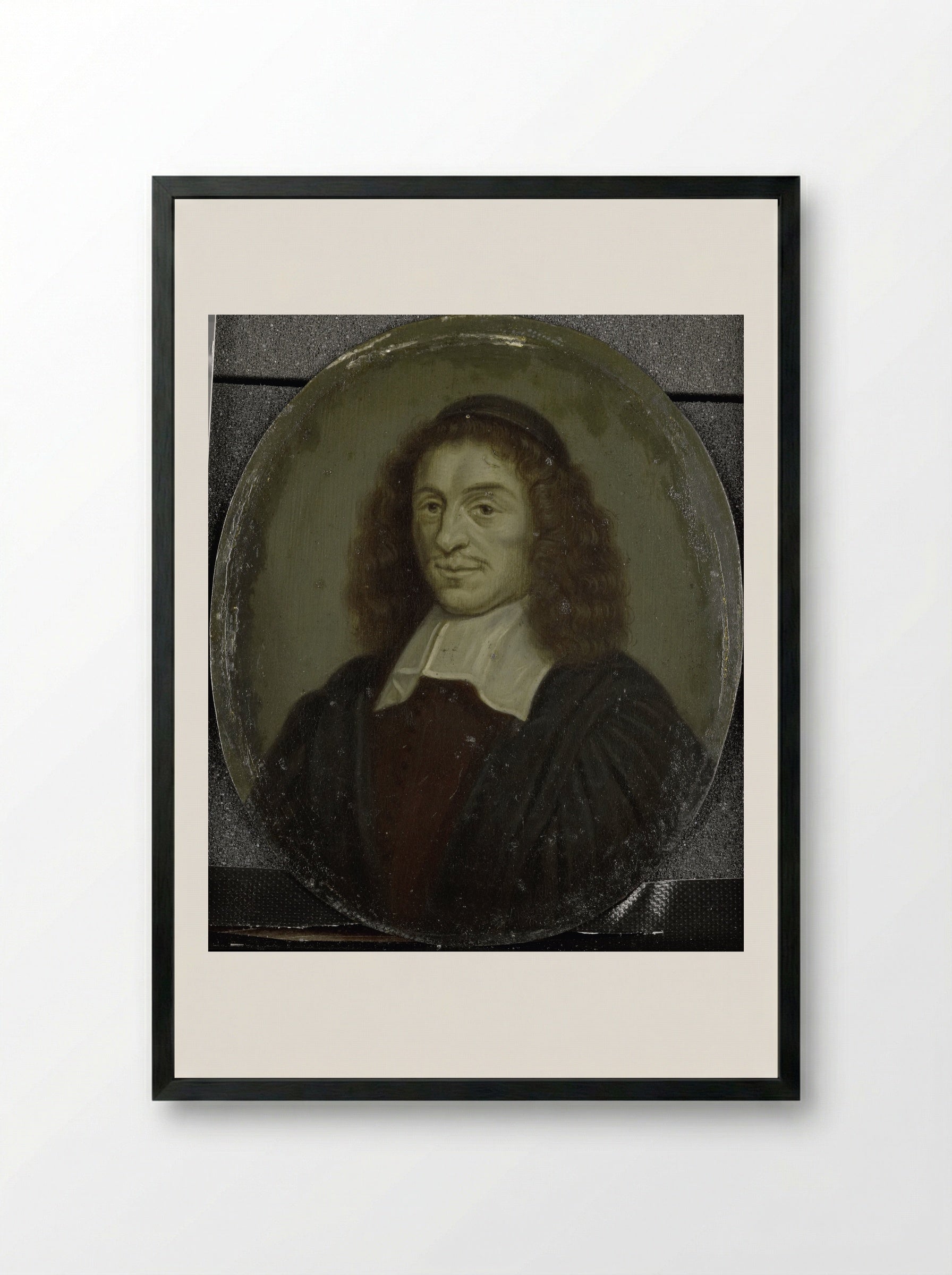 Alexander Morus (1616-1670), Professor in Amsterdam - Arnoud van Halen - Framed Print Black