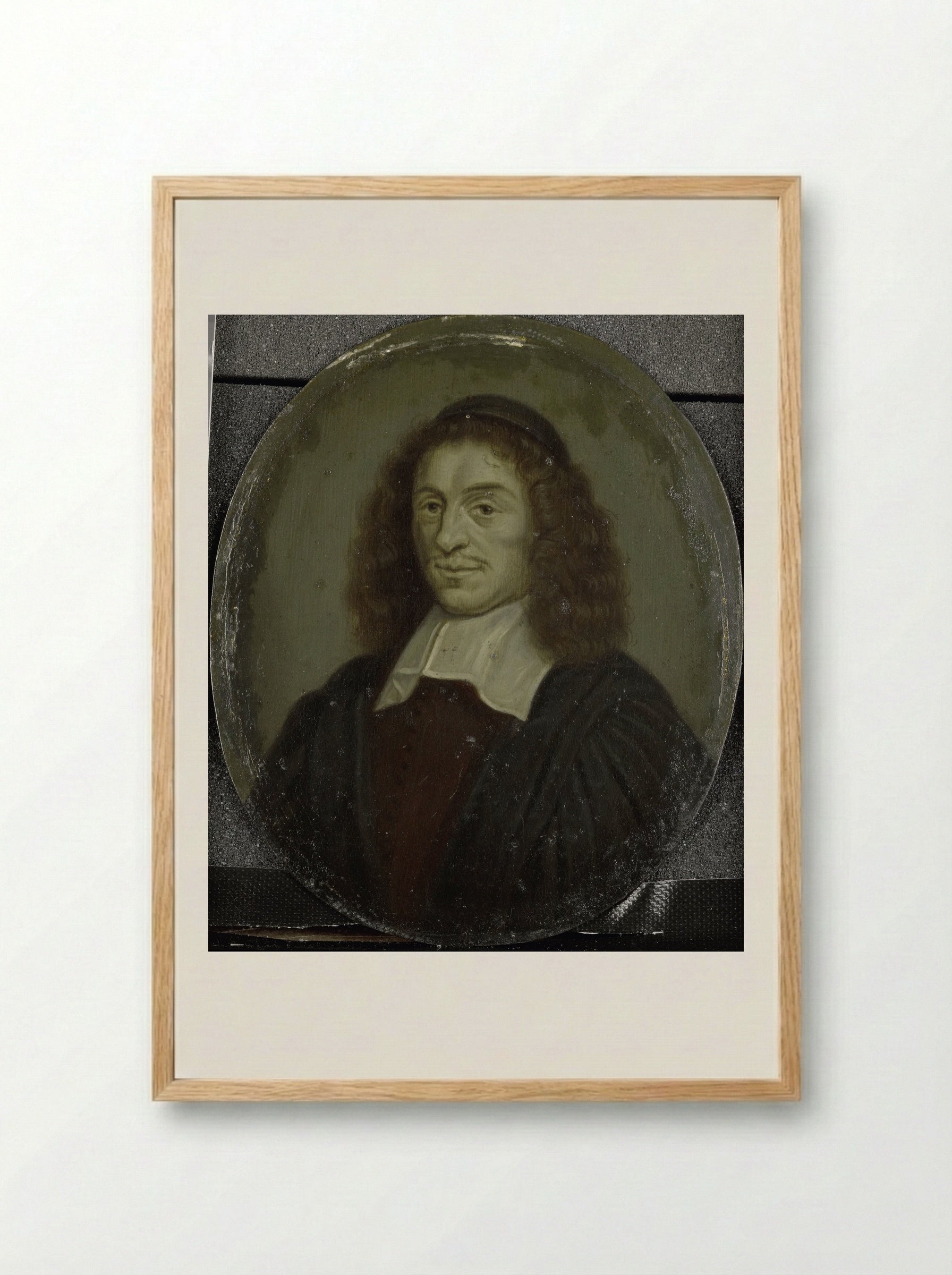 Alexander Morus (1616-1670), Professor in Amsterdam - Arnoud van Halen - Framed Print Wood