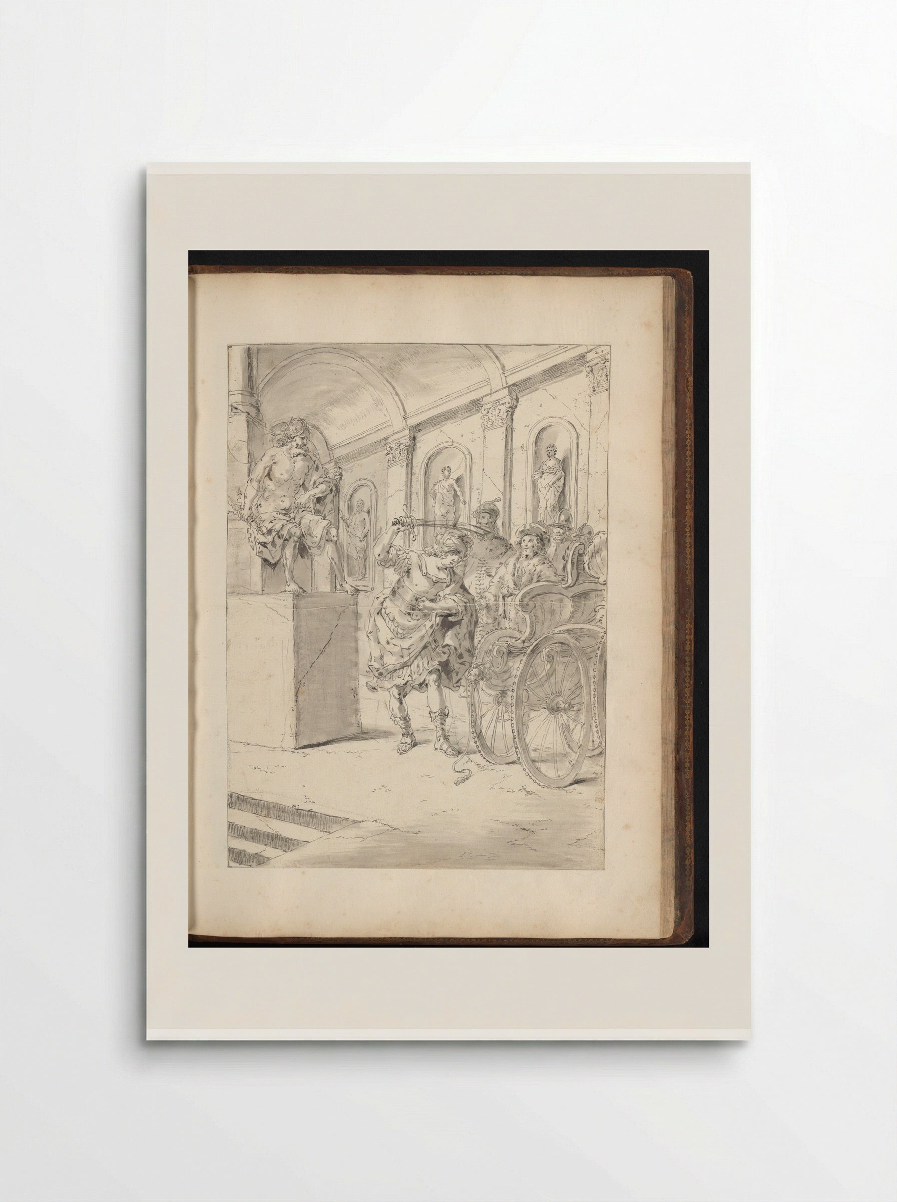 Alexander the Great Cutting the Gordian Knot - Leonaert Bramer - Poster