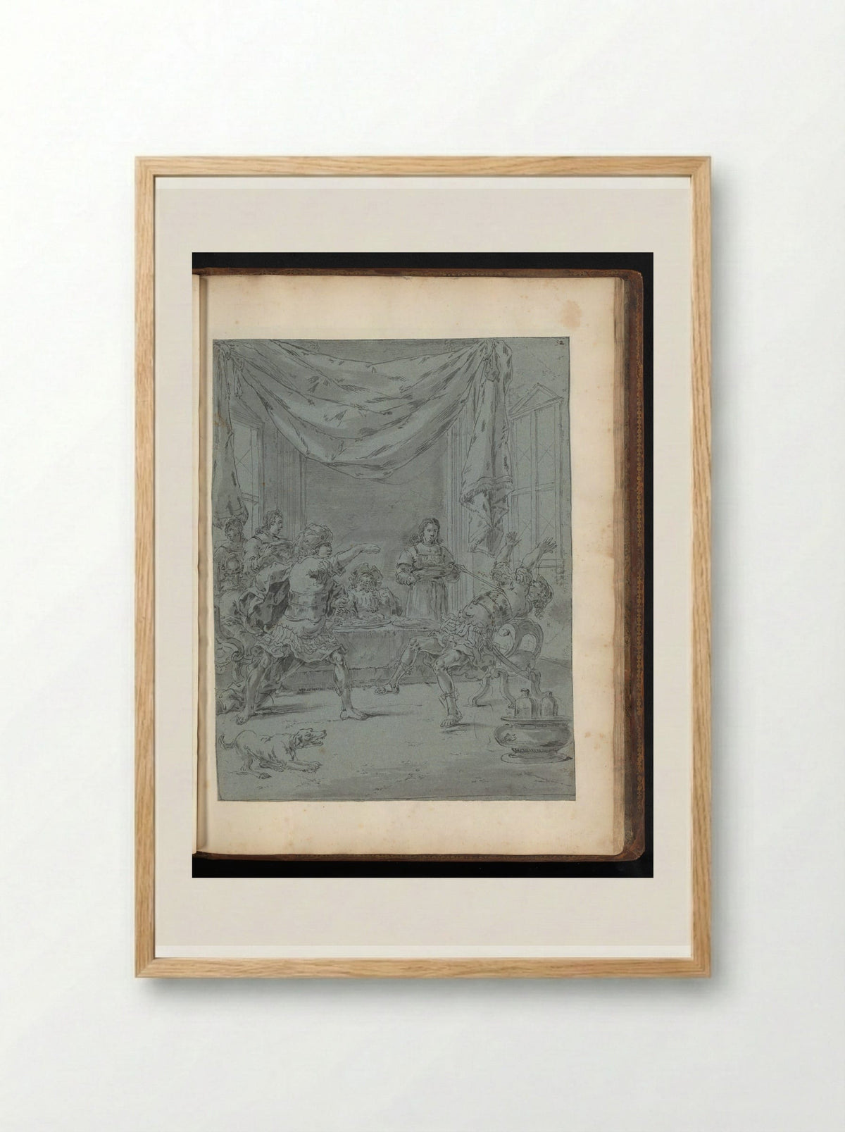 Alexander the Great Kills Cleitus - Leonaert Bramer - Framed Print Wood