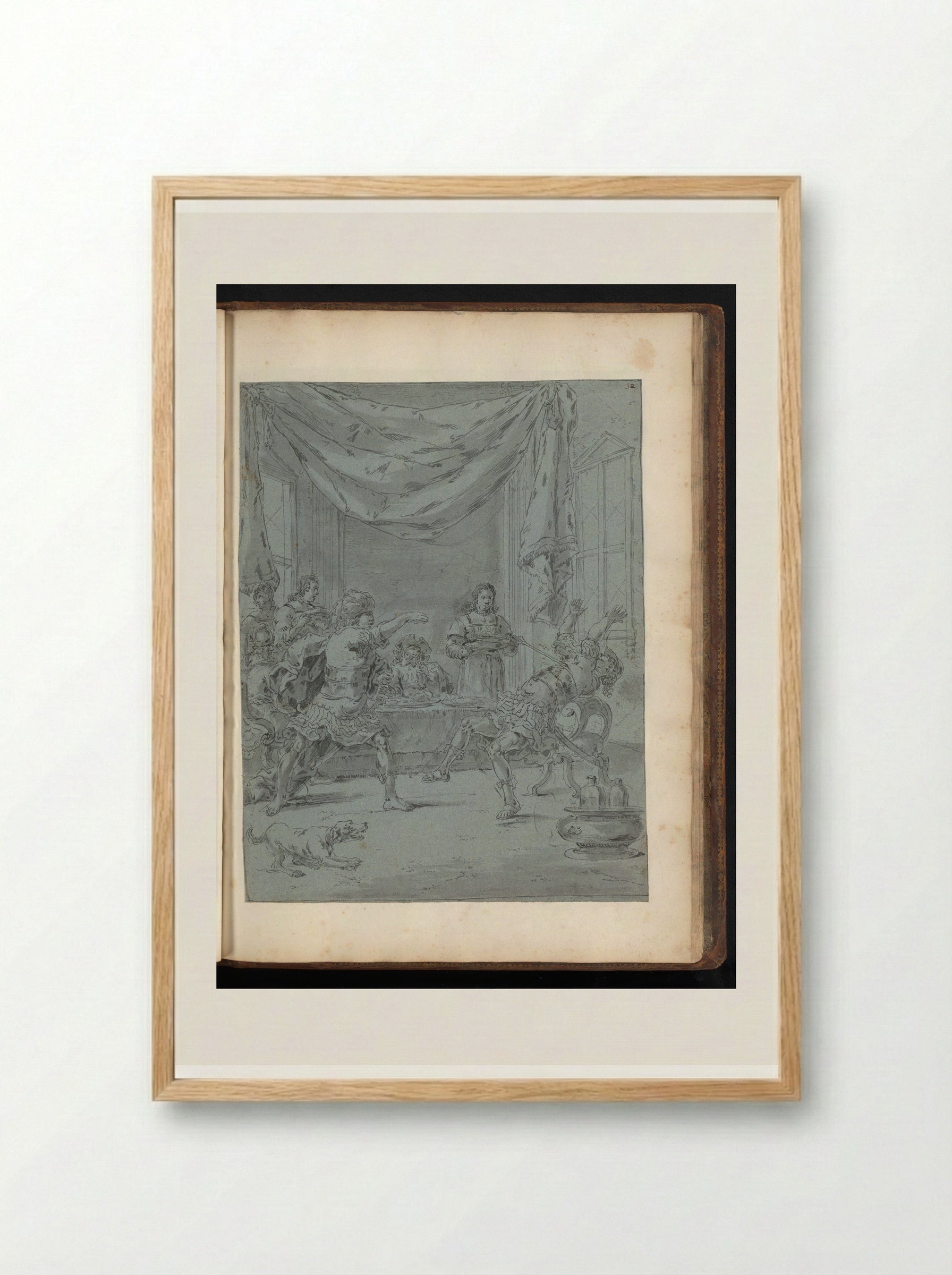 Alexander the Great Kills Cleitus - Leonaert Bramer - Framed Print Wood