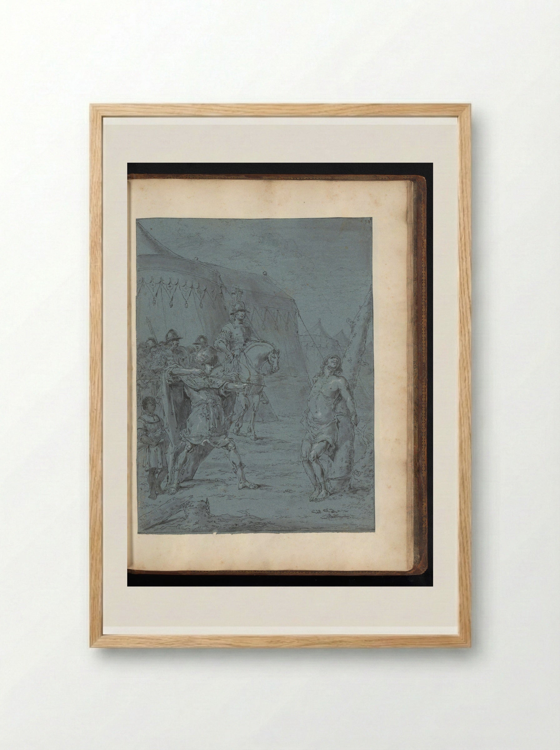 Alexander the Great Kills Orsodates - Leonaert Bramer - Framed Print Wood