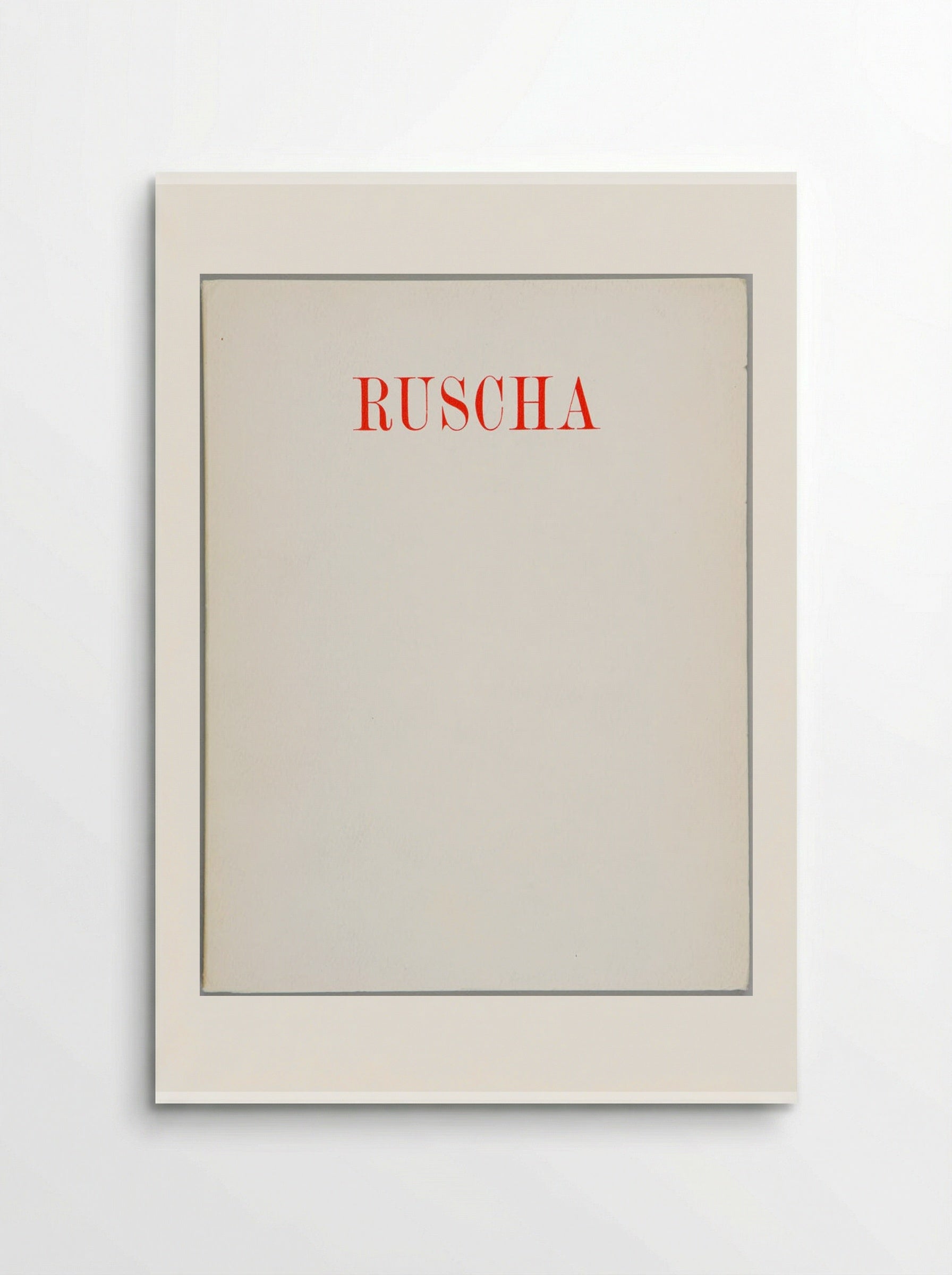 Alexandre Iolas Gallery Catalogue - Edward Ruscha - Poster