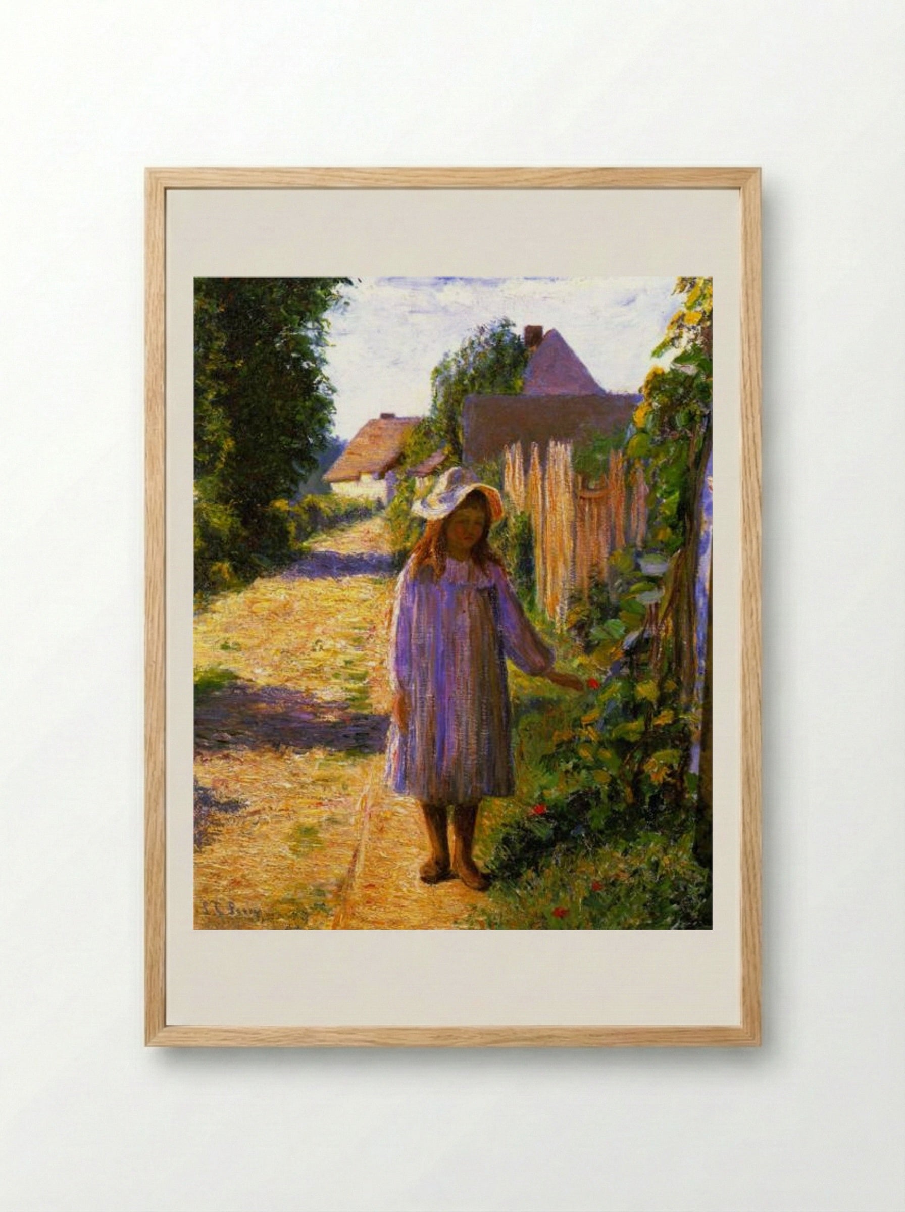 Alice in the Lane - Lilla Cabot Perry - Framed Print Wood