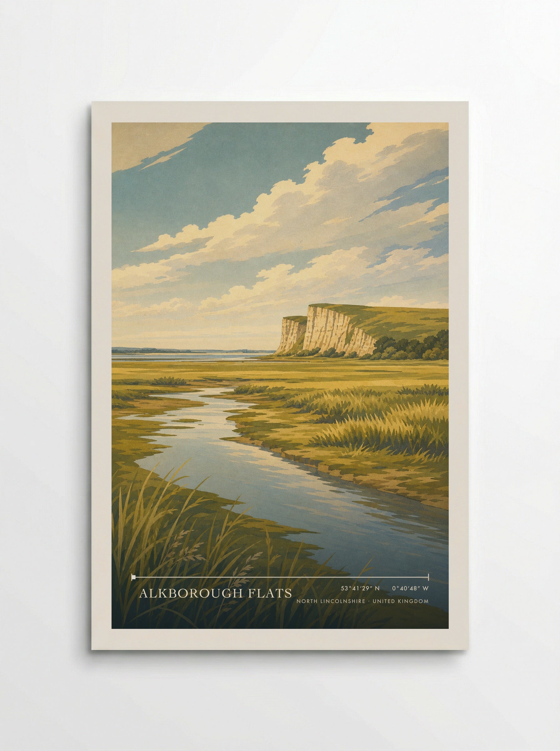 Alkborough Flats North Lincolnshire United Kingdom Travel Poster - Poster