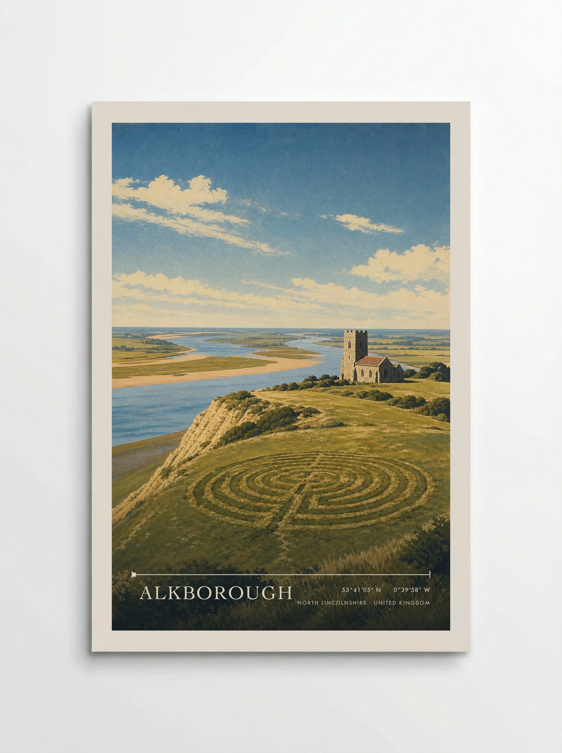 Alkborough North Lincolnshire United Kingdom Travel Poster - Poster