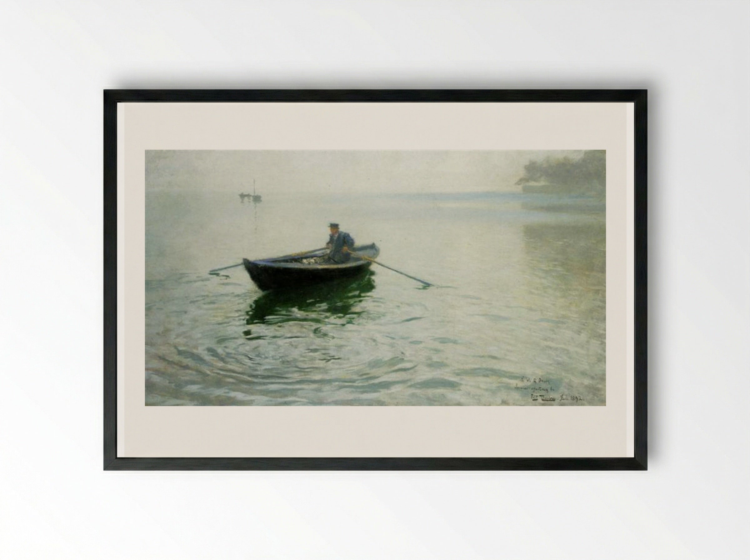 Alkejegeren - Frits Thaulow - Framed Print Black