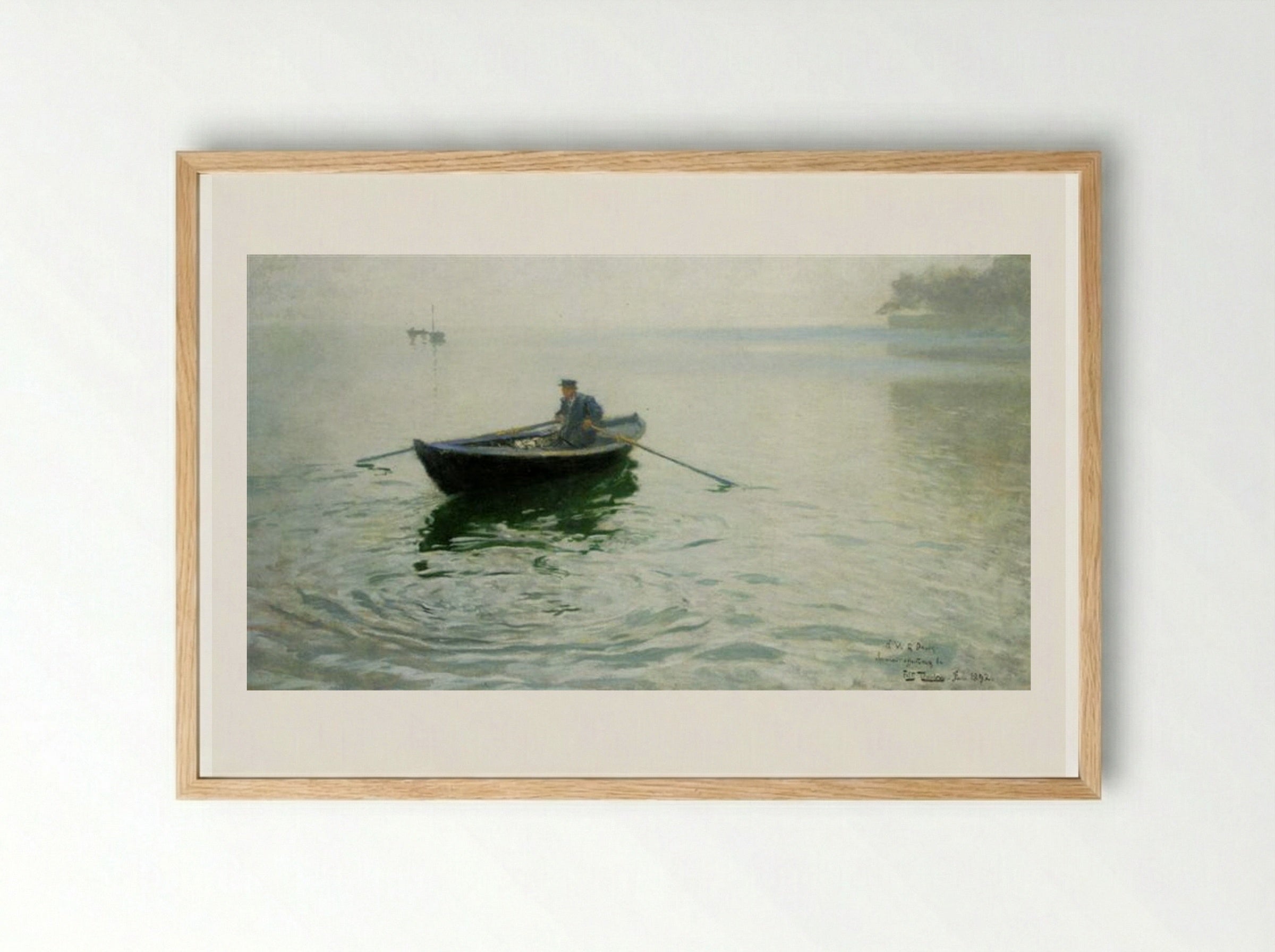 Alkejegeren - Frits Thaulow - Framed Print Wood
