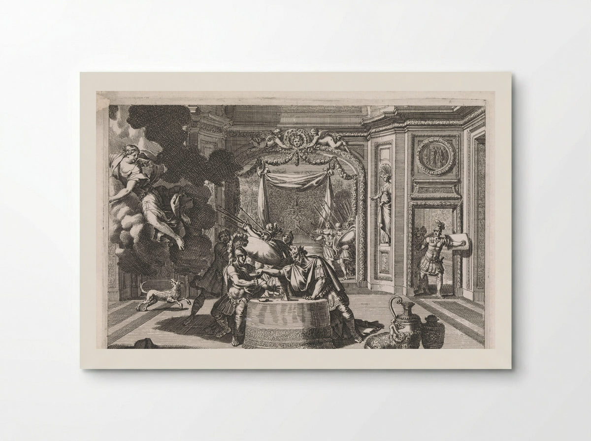 Alkoof met Aigeus en Theseus - Jean Lepautre - Poster
