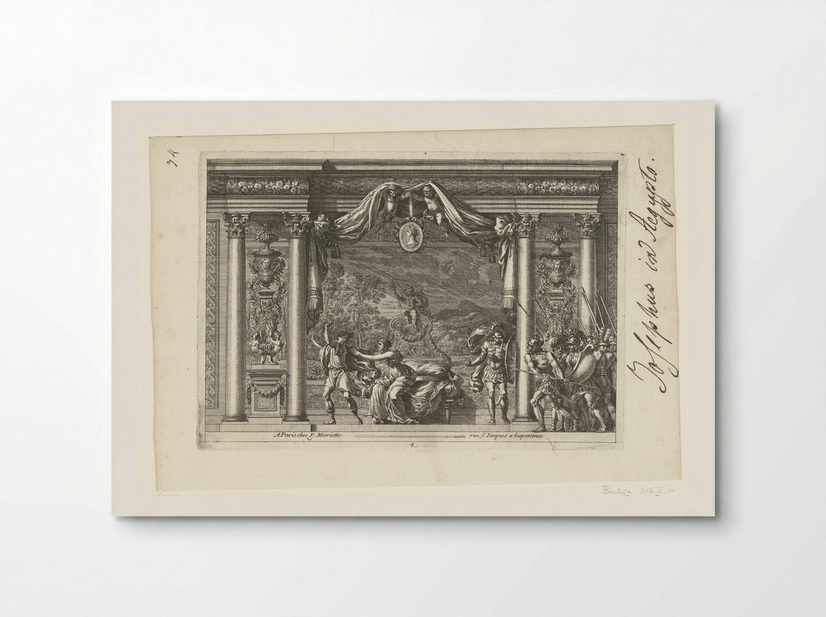 Alkoof met Jozef en de vrouw van Potifar - Jean Lepautre - Poster