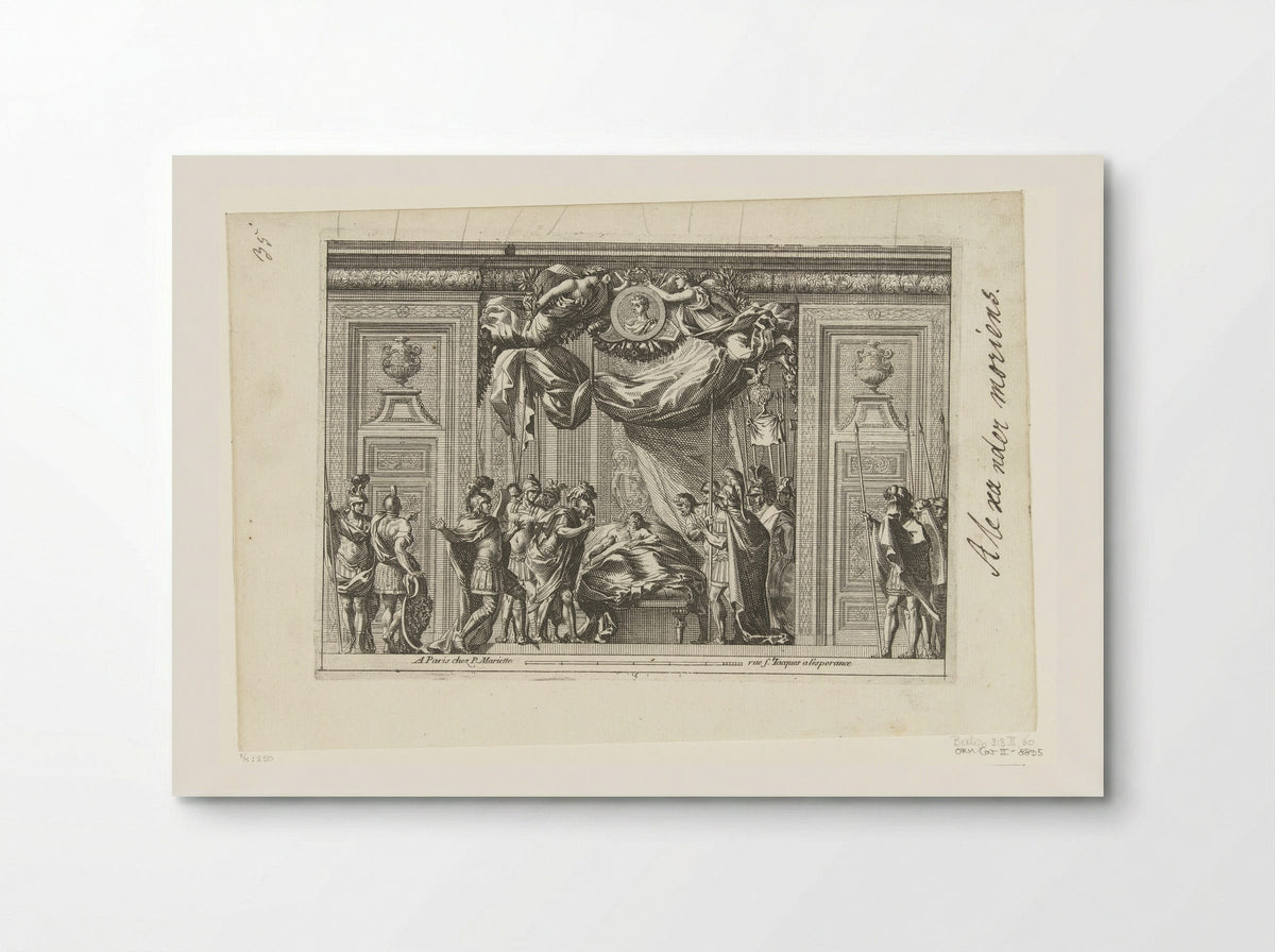 Alkoof met stervende Germanicus - Jean Lepautre - Poster