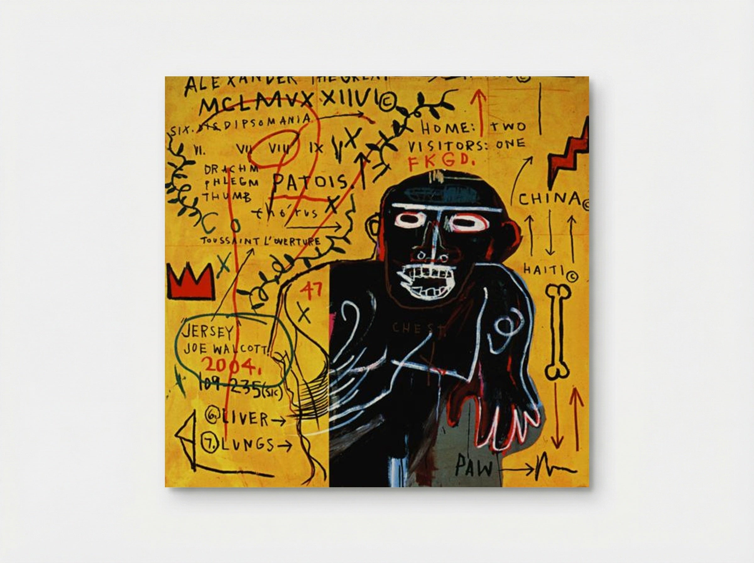 All Colored Cast (Part III) - Jean-Michel Basquiat - Poster