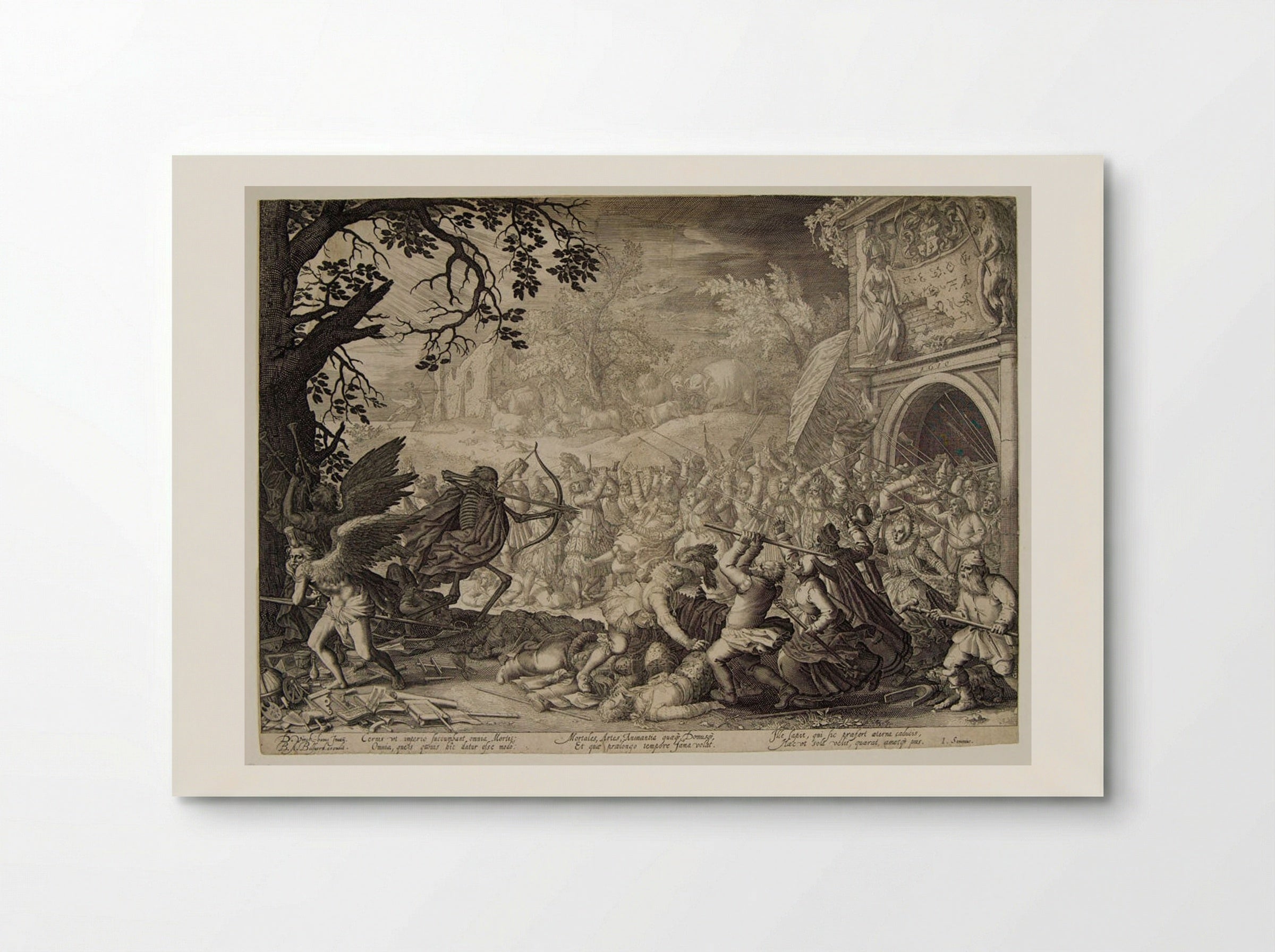 All-Conquering Death, Who Pierces All Mankind with Arrows - Boetius Adamsz. Bolswert - Poster
