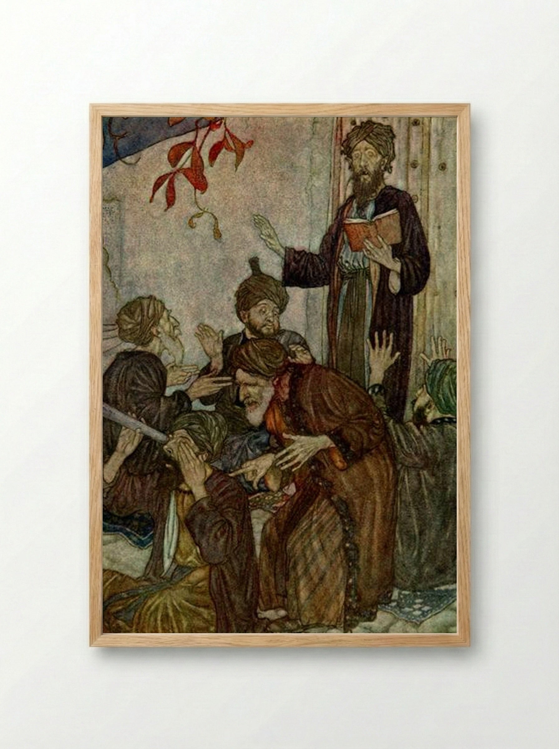 All are but Stories - Edmund Dulac - Framed Print Wood