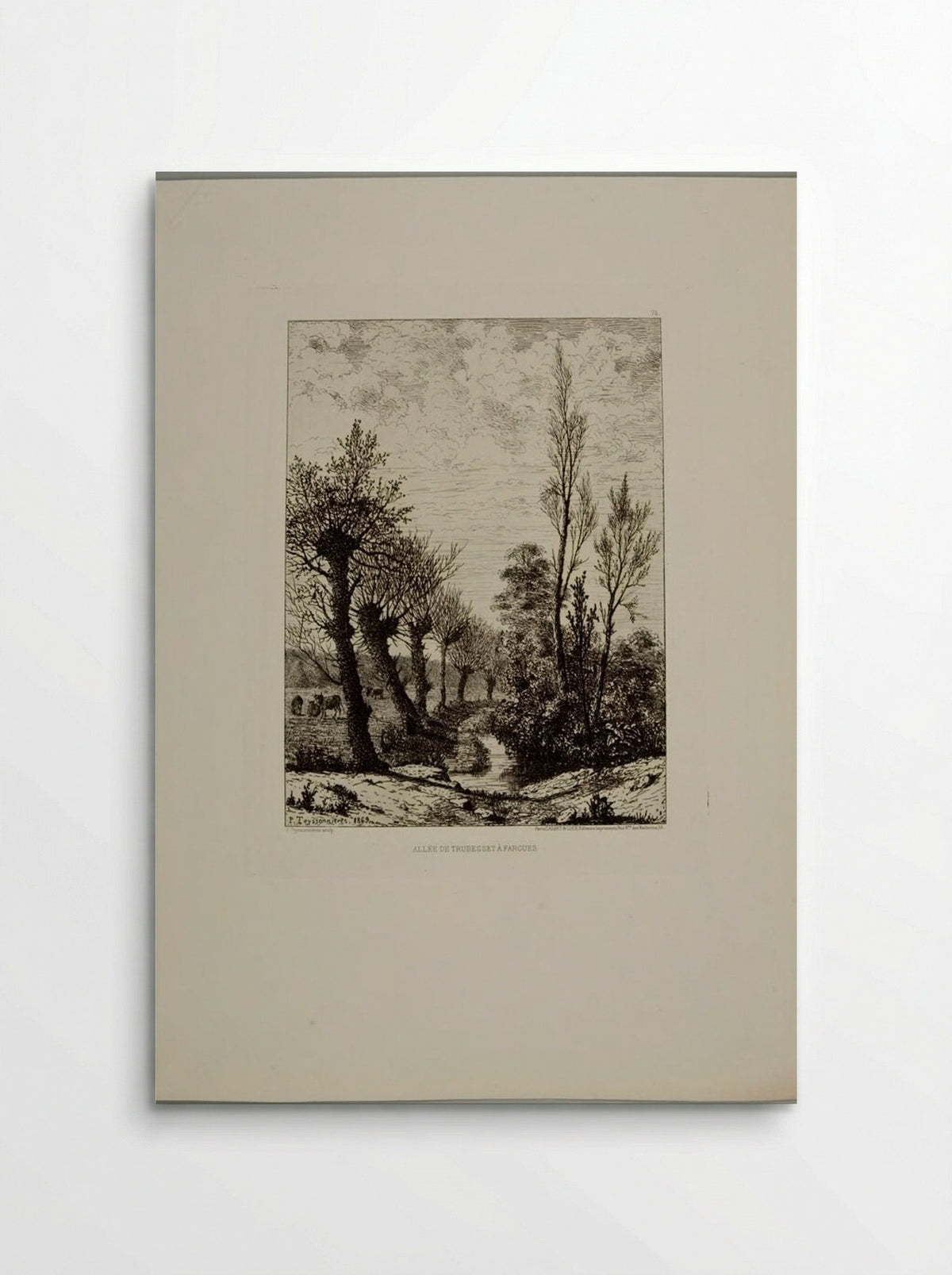 Allée de Trubesset à Fargues - Pierre Teyssonnières - Poster