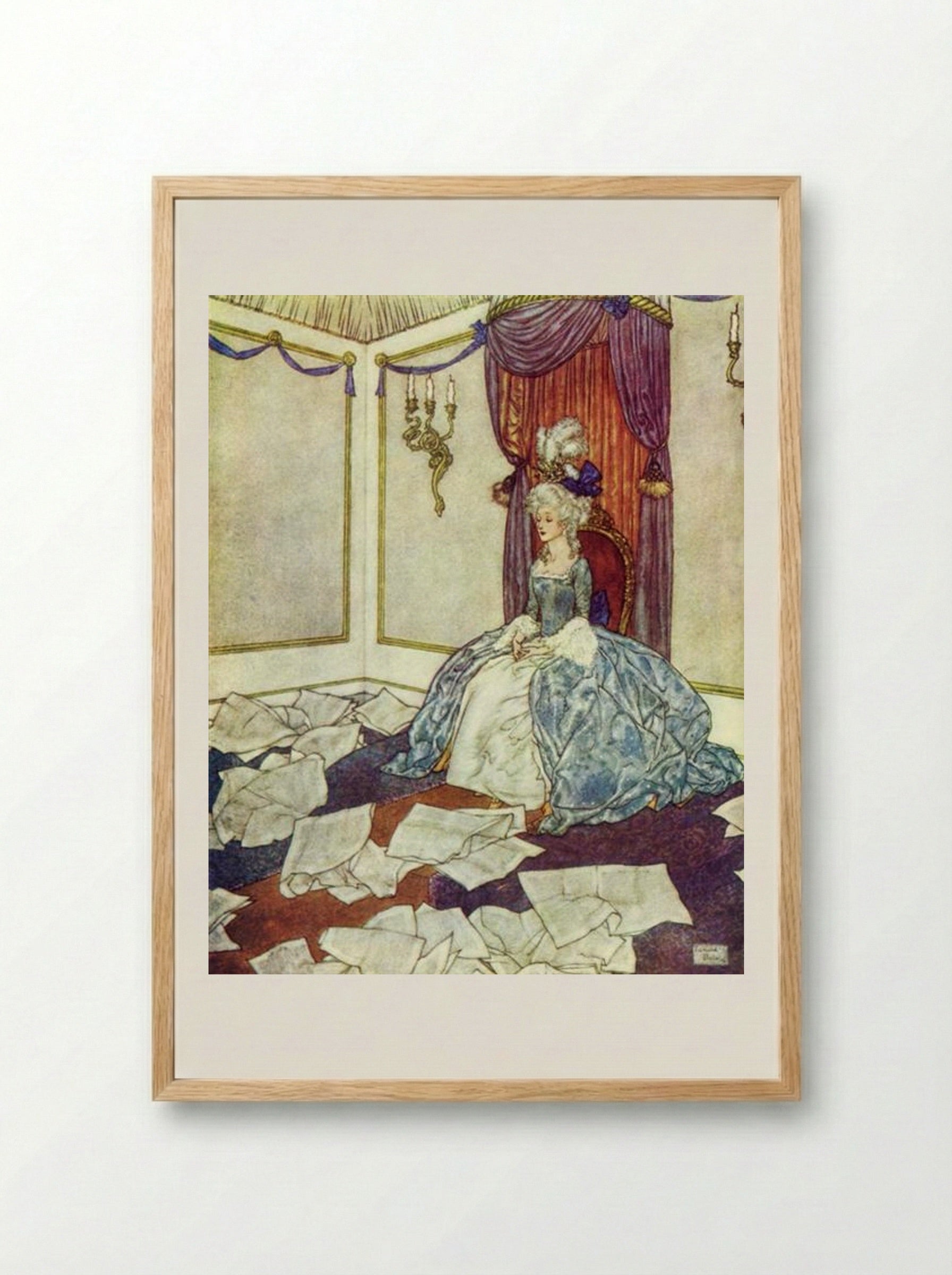 All the Newspapers in the World - Edmund Dulac - Framed Print Wood