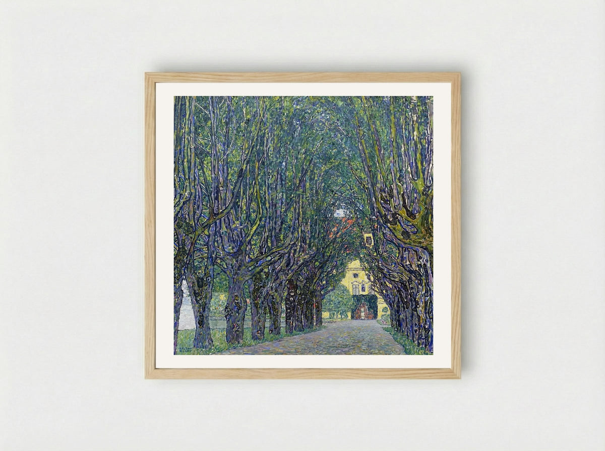 Allee at Schloss Kammer - Gustav Klimt - Framed Print Wood